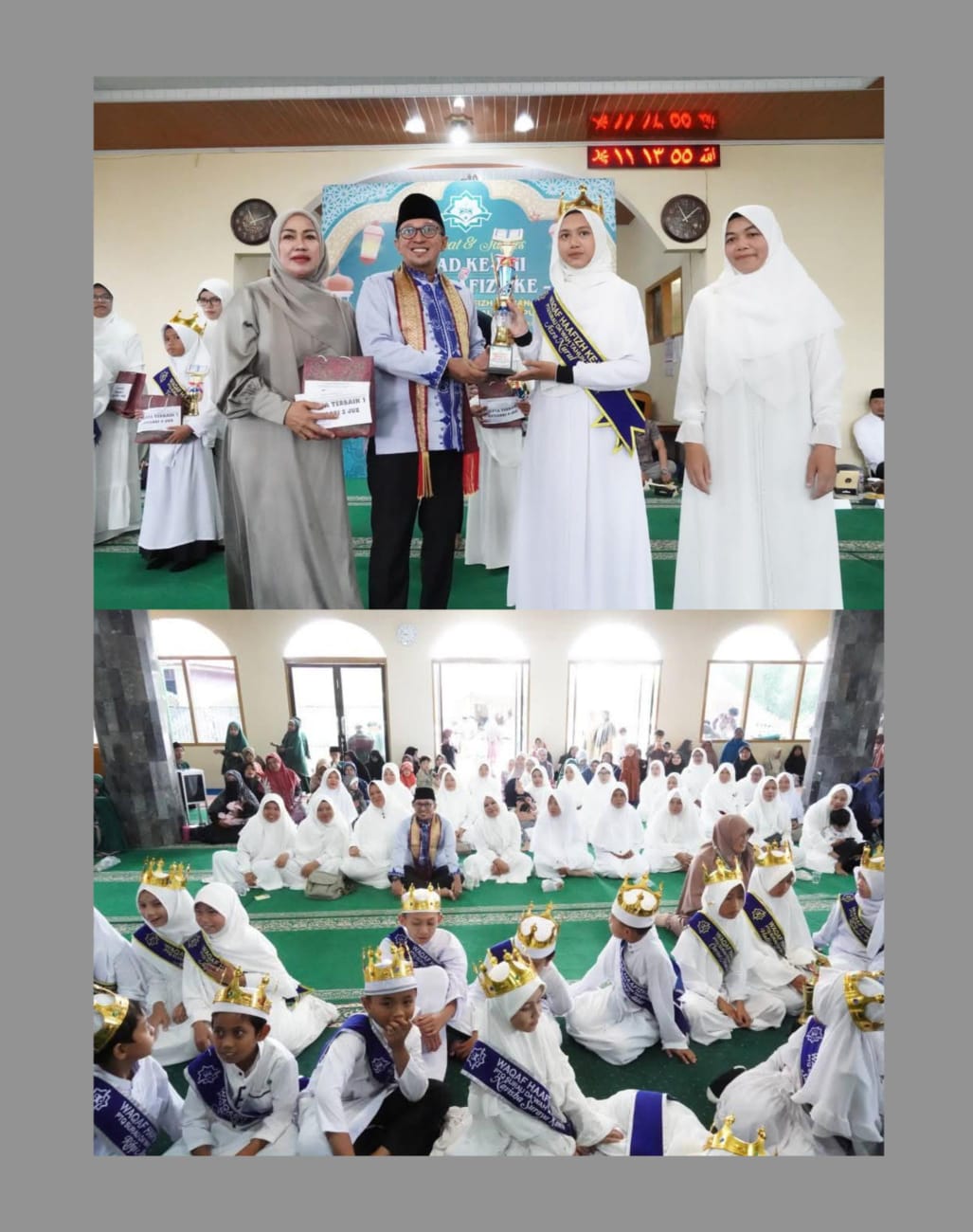 Bupati Eka Putra Didampingi Ketua Tim Pengerak PKK Ny. Lise Eka Putra Hadiri Waqaf Hafizh DiSurau Da’wah Pandai Sikek