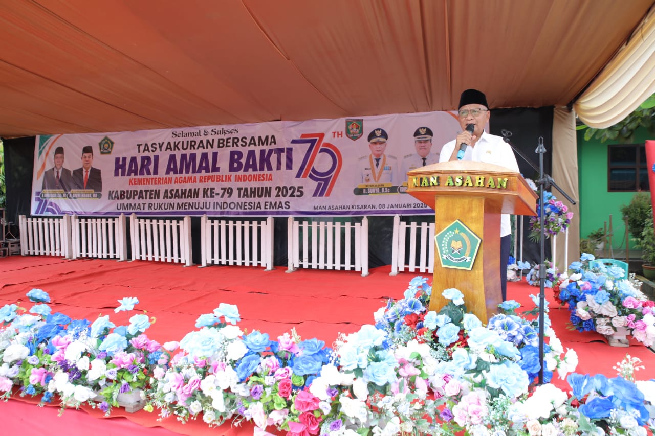 Bupati Asahan Ikuti Tasyakuran Bersama Hari Amal Bakti ke-79 Kemenag RI Kabupaten Asahan