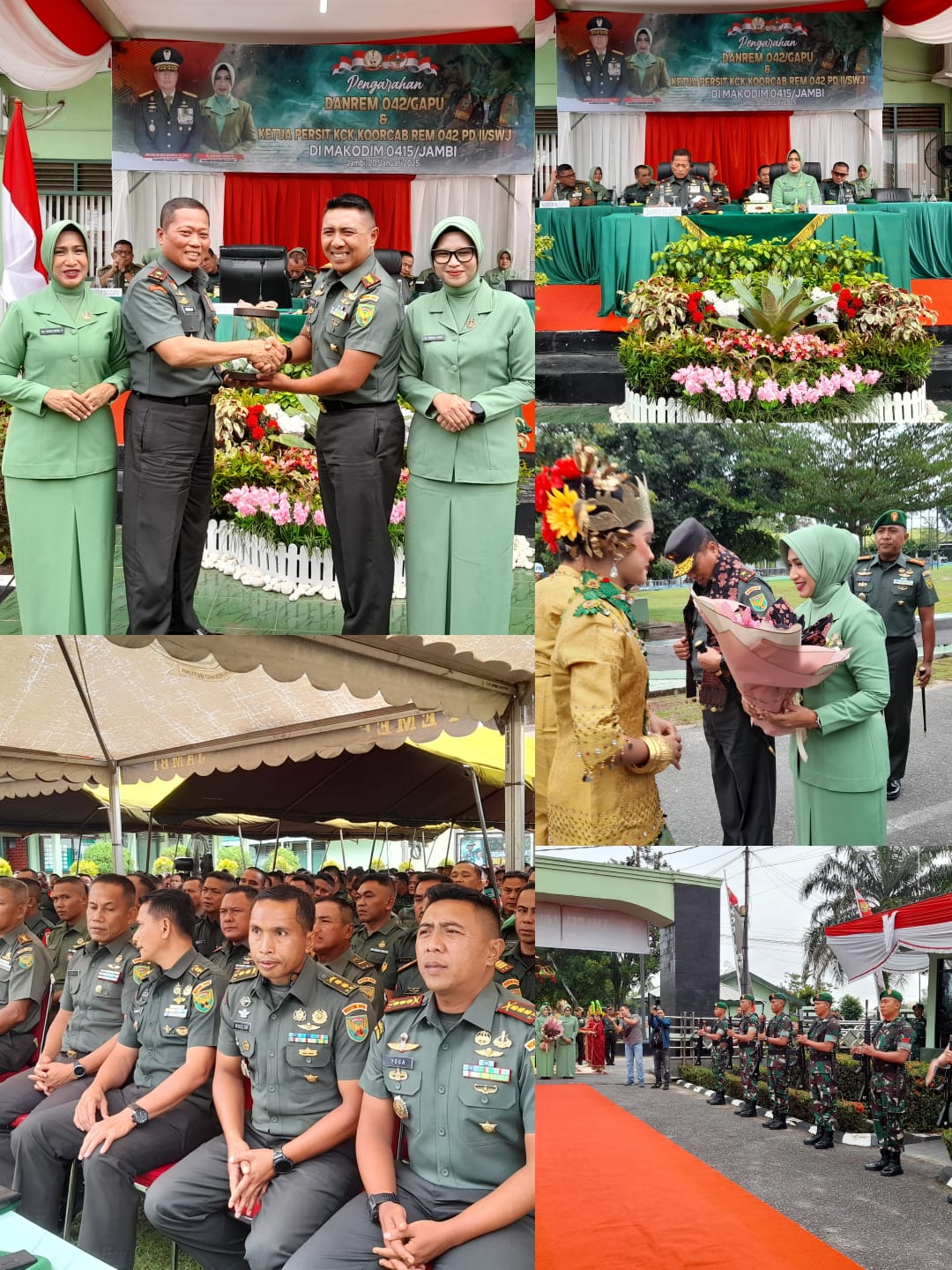 Kunjungan Danrem 042/Gapu ke Kodim 0415/Jambi Berlangsung Meriah dan Penuh Motivasi