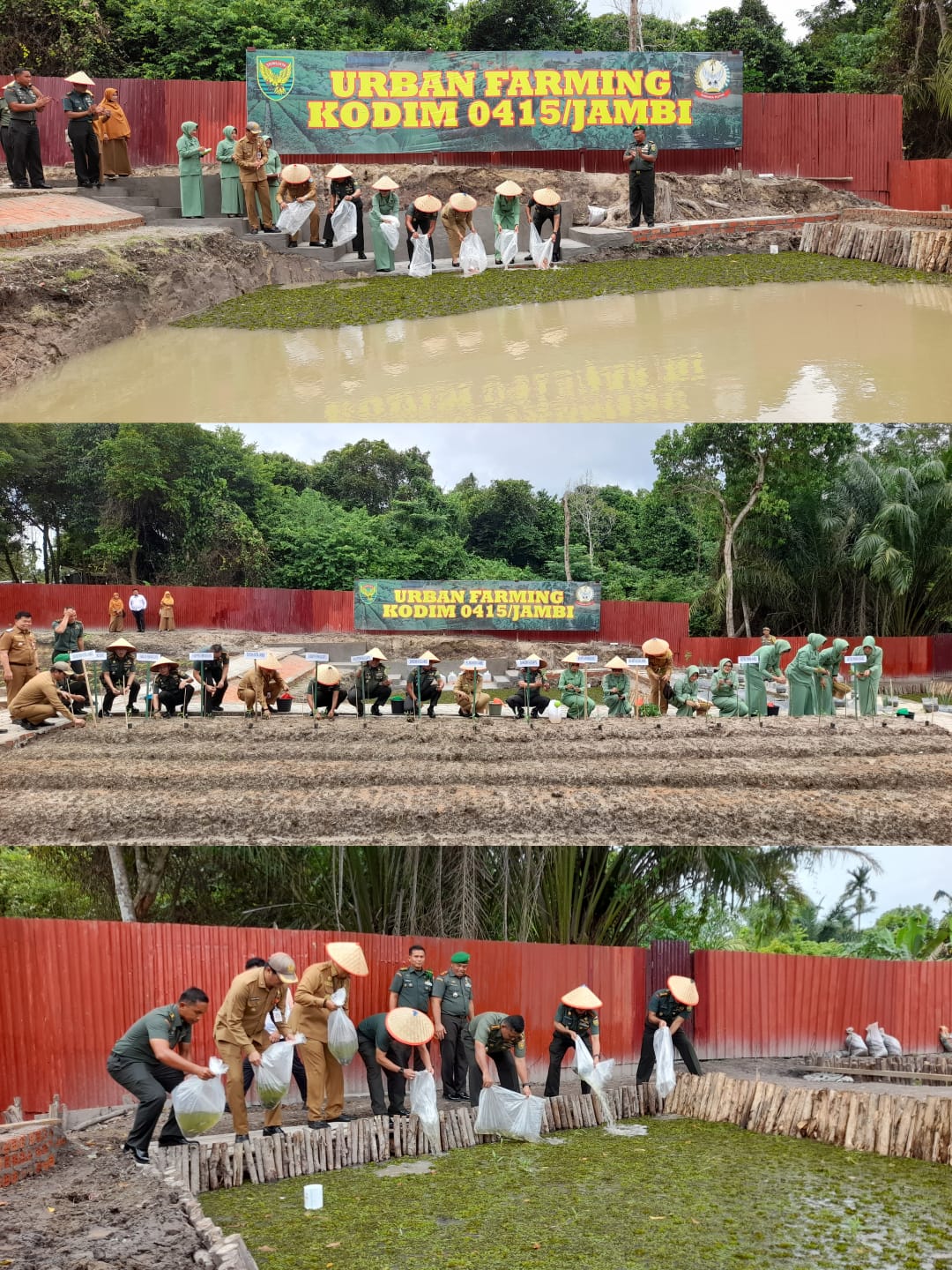 Danrem 042/Gapu Tinjau Urban Farming Kodim 0415/Jambi, Dorong Ketahanan Pangan Kota
