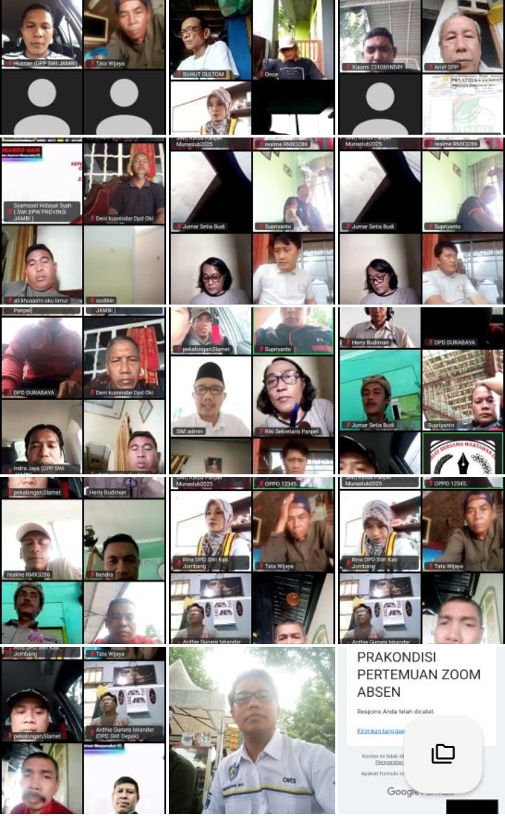 Peringatan Hari Kebebasan Pers Dunia Munaslub SWI Menggelar Zoom Meeting Secara Nasional Bertajuk.