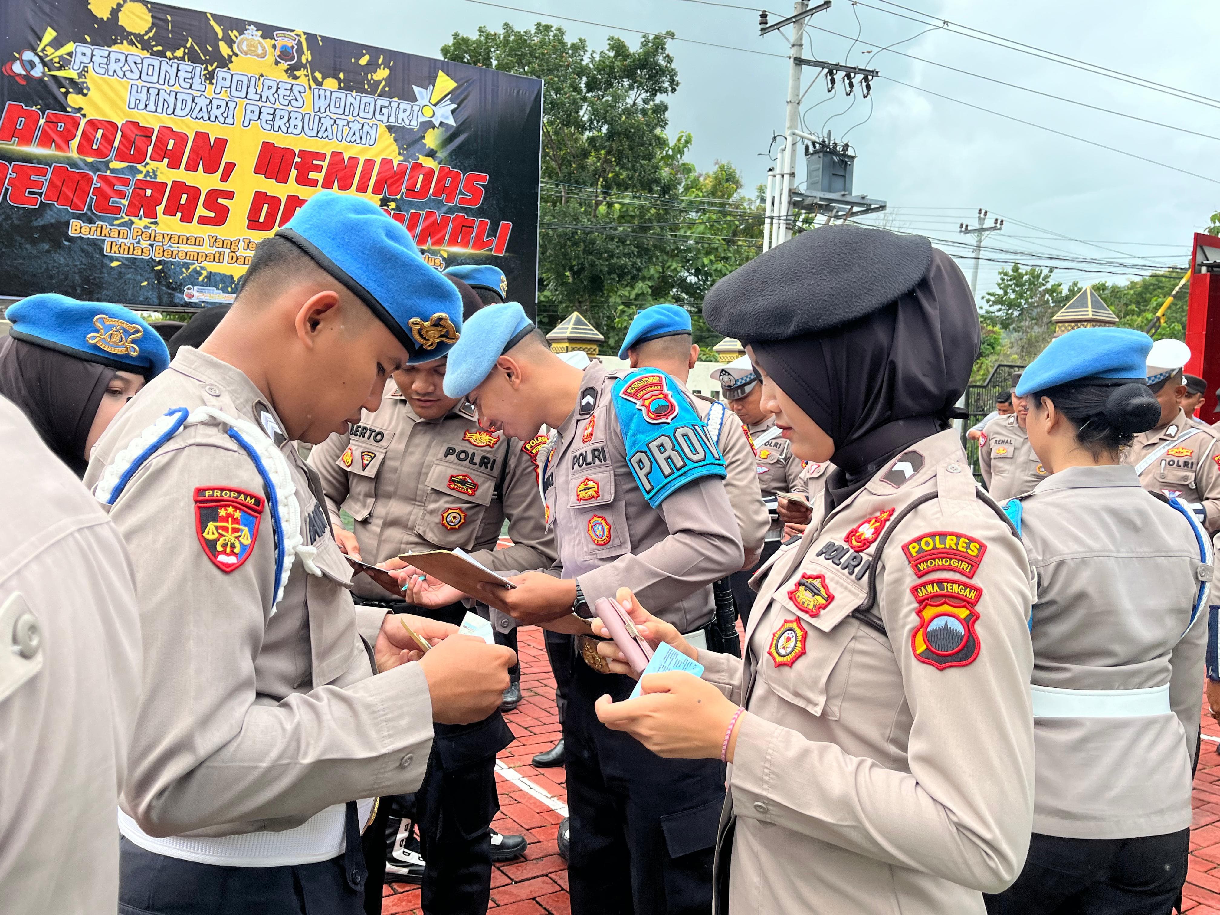 Operasi Gaktibplin, Propam Polda Jateng Kunjungi Polres Wonogiri