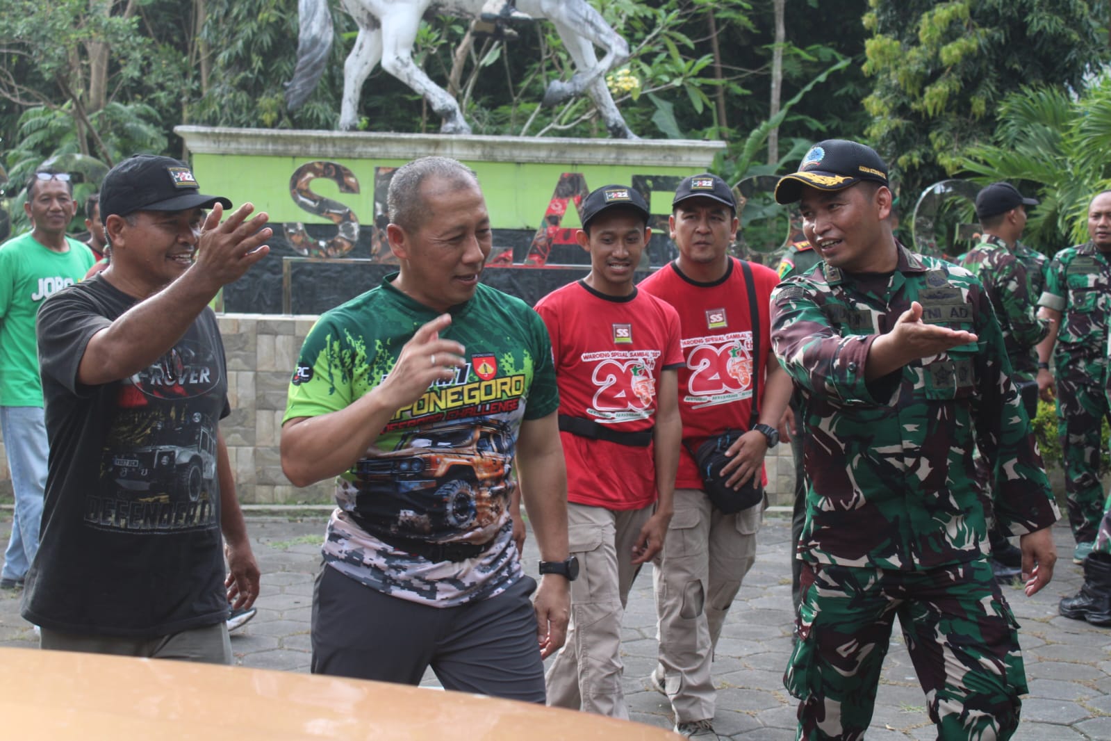 Letkol Inf Muhidin Dampingi Danrem 072/Pmk Tinjau Kesiapan Rute Fun Off Road dan Baksos yang Akan Dilaksanakan oleh Wakasad