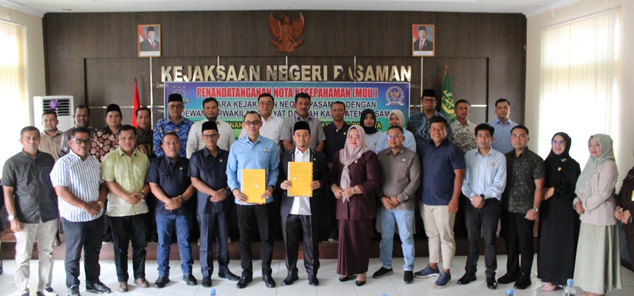 Nota Kesepahaman / Memorandum of Understanding (MoU) Antara Dewan Perwakilan Rakyat Daerah (DPRD) Kab. Pasaman Dengan Kejaksaan Negeri Pasaman