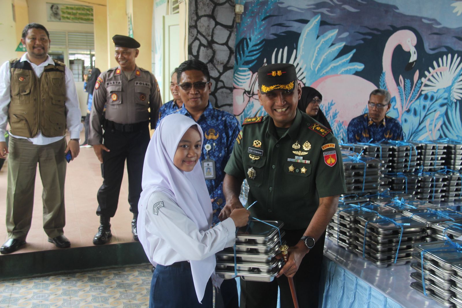 Kodim 0730 Gunungkidul Soft Launching Dapur Umum Makan Bergizi Gratis Untuk Anak-Anak.