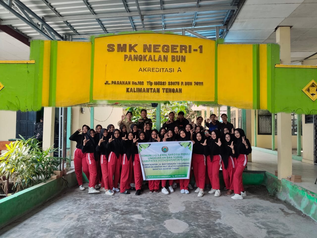 SMK 1 Pangkalan bun Kedatangan Tamu Dari Komunitas Kawal Barosih Dan Jalur Langit Society