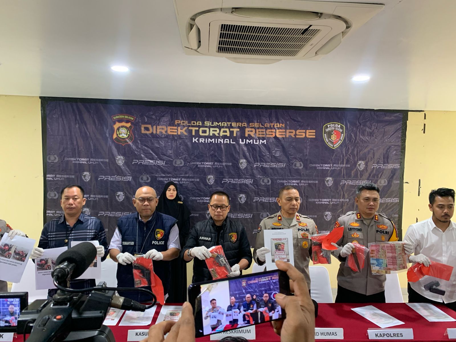 Komplotan Perampok Bersenpi di Rumah Tauke Minyak di Sanga Desa Muba Ditangkap, 4 Masih DPO