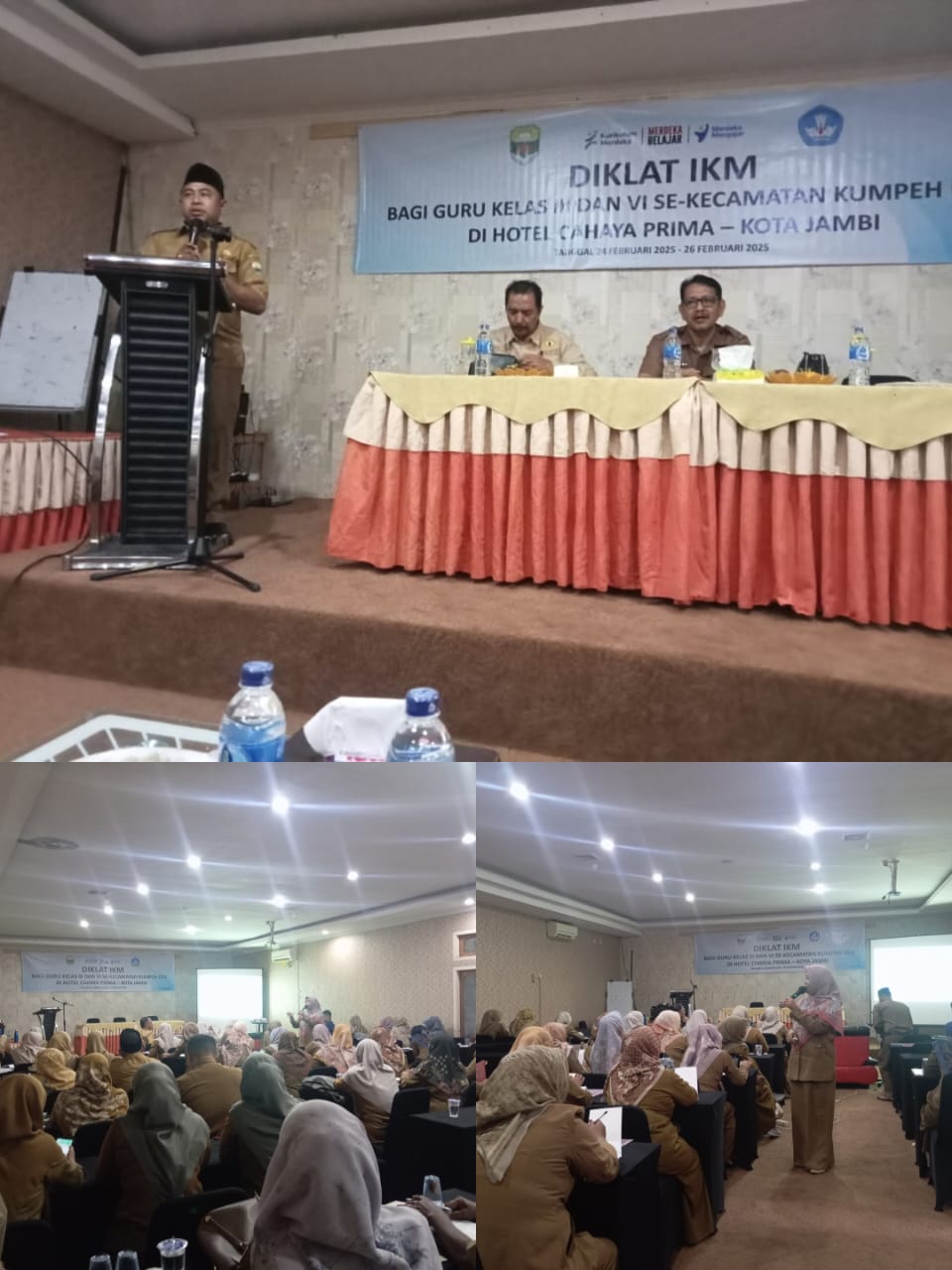 Gelar Acara Diklat IKM Se-Kecamatan Kumpe Ulu, tingkat SD, Dengan Jumlah Peserta 68 guru, acara berjalan dengan lancar