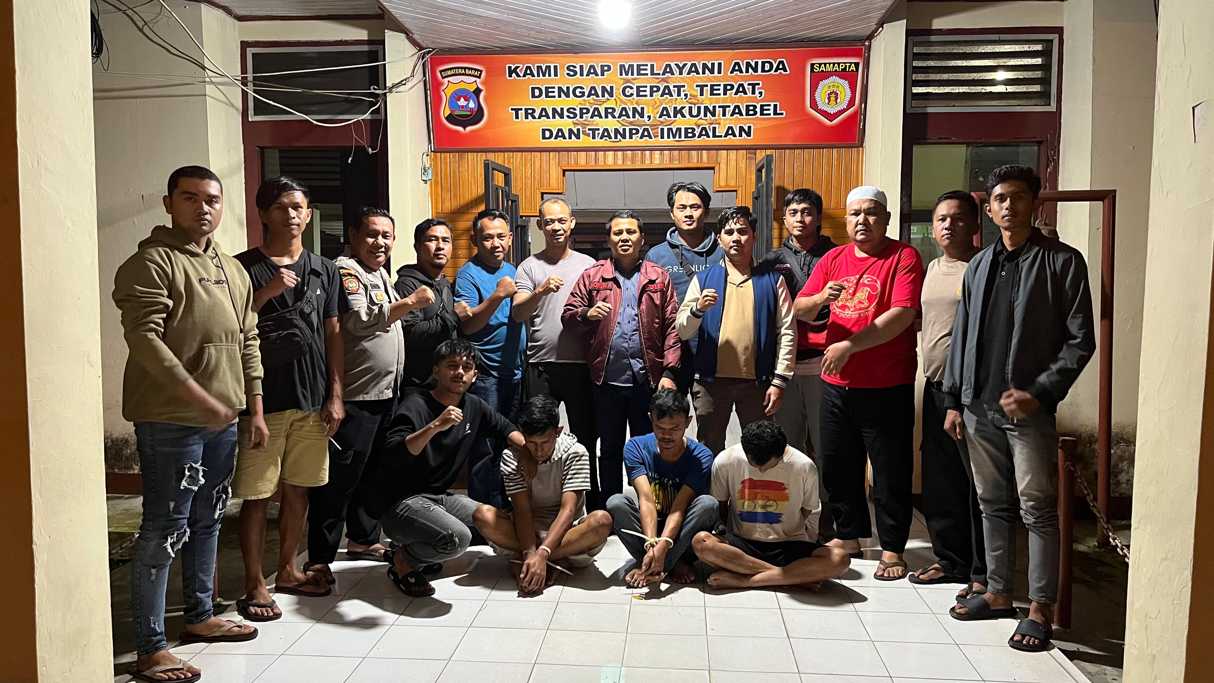 Kembali Sat Res Narkoba Polres Solok Selatan Tangkap 3 Orang Terduga Pelaku Pengguna Shabu