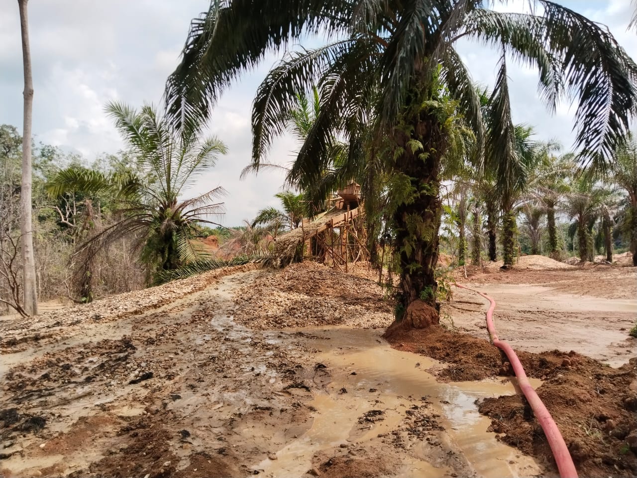 Pekerja dompeng/PETI tanpa izin Bertempat Di desa RASAU (unit B2) Kecamatan Renah Pemenang
