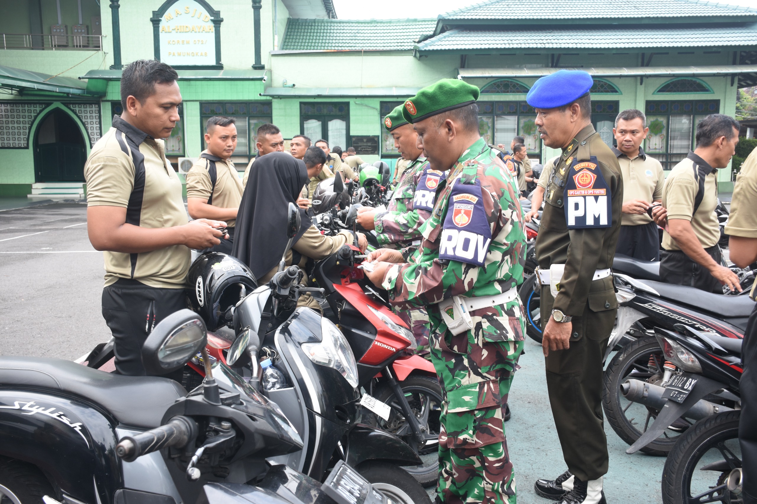 Wujudkan Disiplin Prajurit dan PNS TNI, Korem 072/Pamungkas Gelar Operasi Gaktib dan Yustisi TA 2025