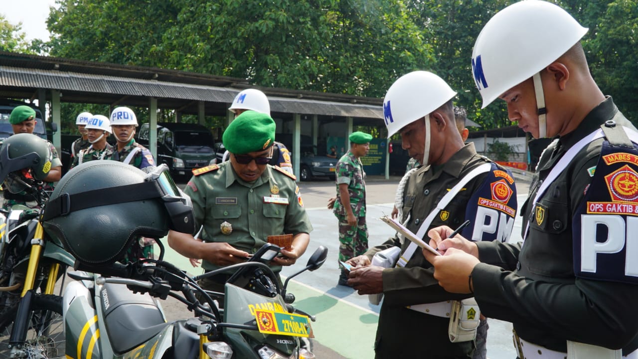 Operasi Gaktib Dan Yustisi Denpom IV/2 Yogyakarta Tahun 2025 Di Gelar Di Kodim 0730/Gunungkidul.