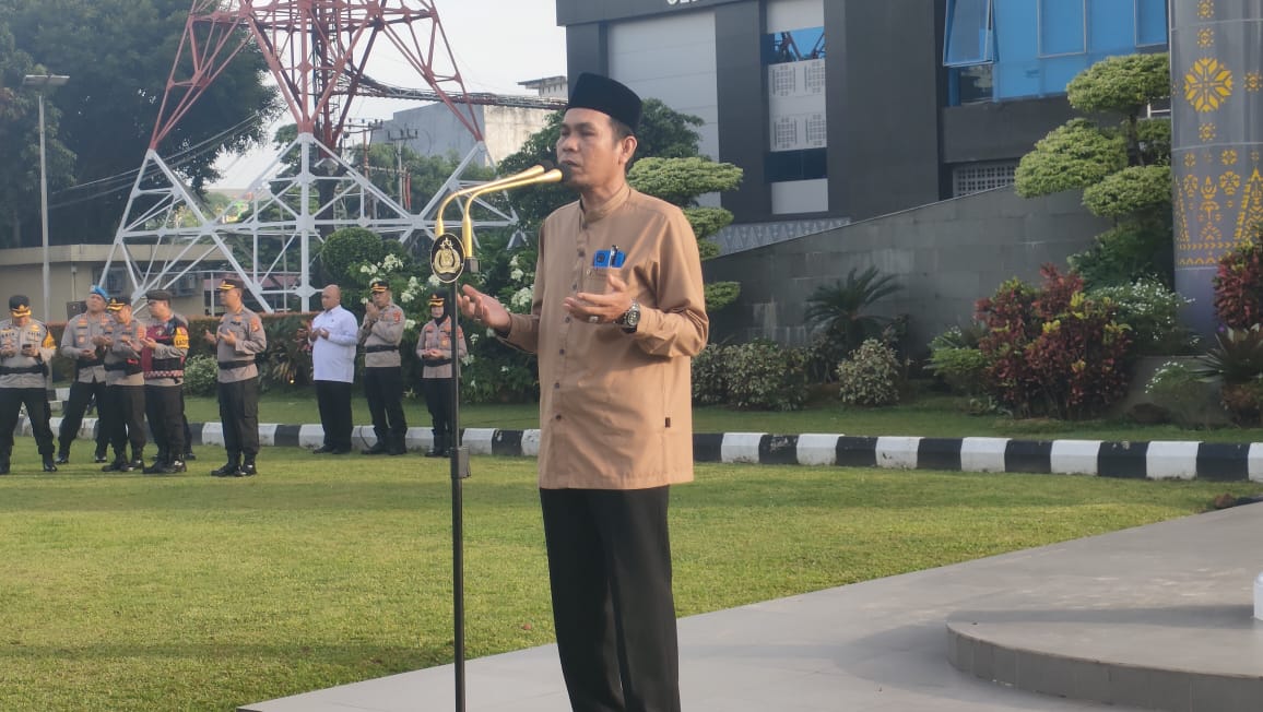 Memasuki Bulan Suci Ramadhan 1446 H Personel Polda Sumsel Terus Tingkatkan Ke keimanan dan Ketakwaan terhadap Tuhan yang maha esa.