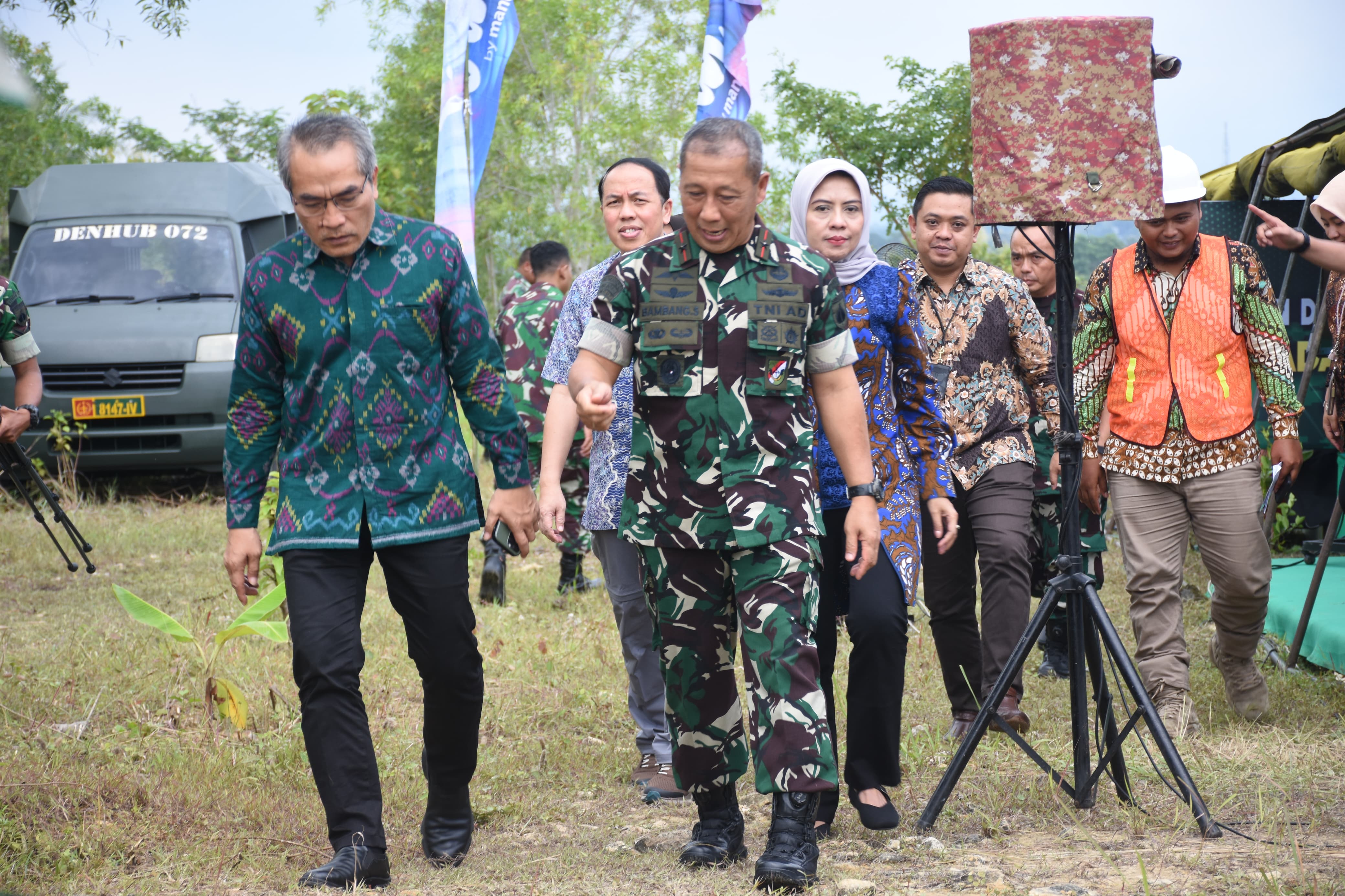 Danrem 072/Pamungkas Hadiri Vicon Groundbreaking Pembangunan Perumahan Subsidi untuk Prajurit TNI AD