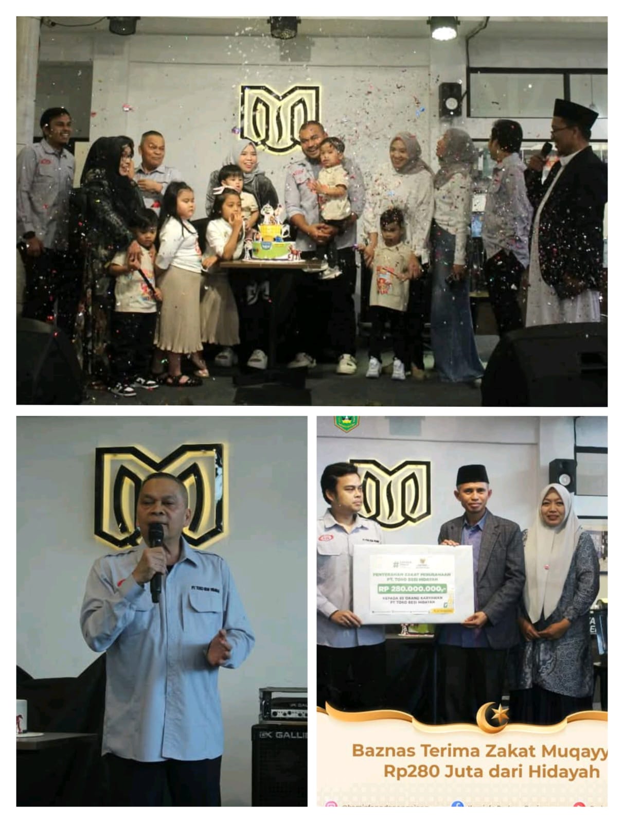 Baznas Terima Zakat Muqayyad Rp280 Juta dari Hidayah