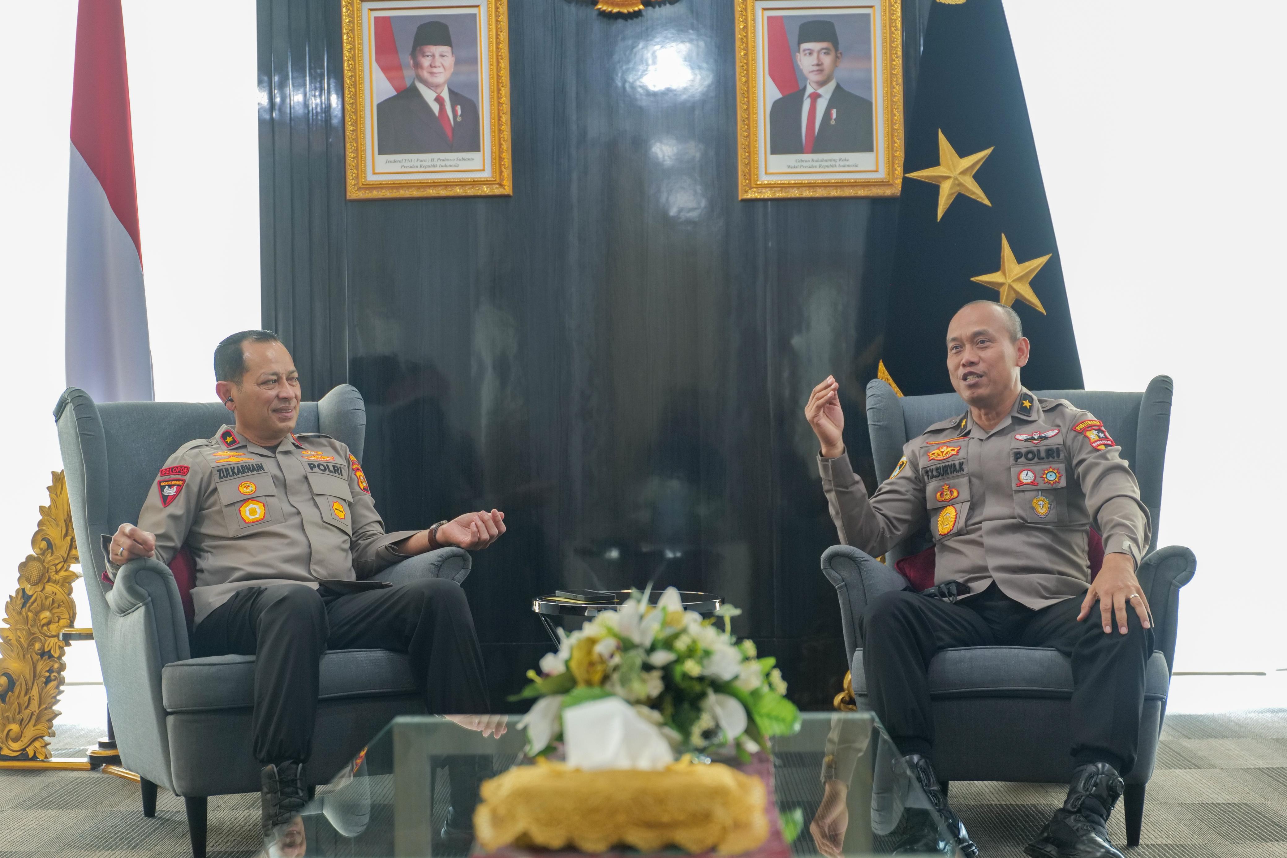 Tim Pusat Penelitian dan Pengembangan (Puslitbang) Polri menggelar penelitian Keamanan Gudang Senjata di Polda Sumatera Selatan.