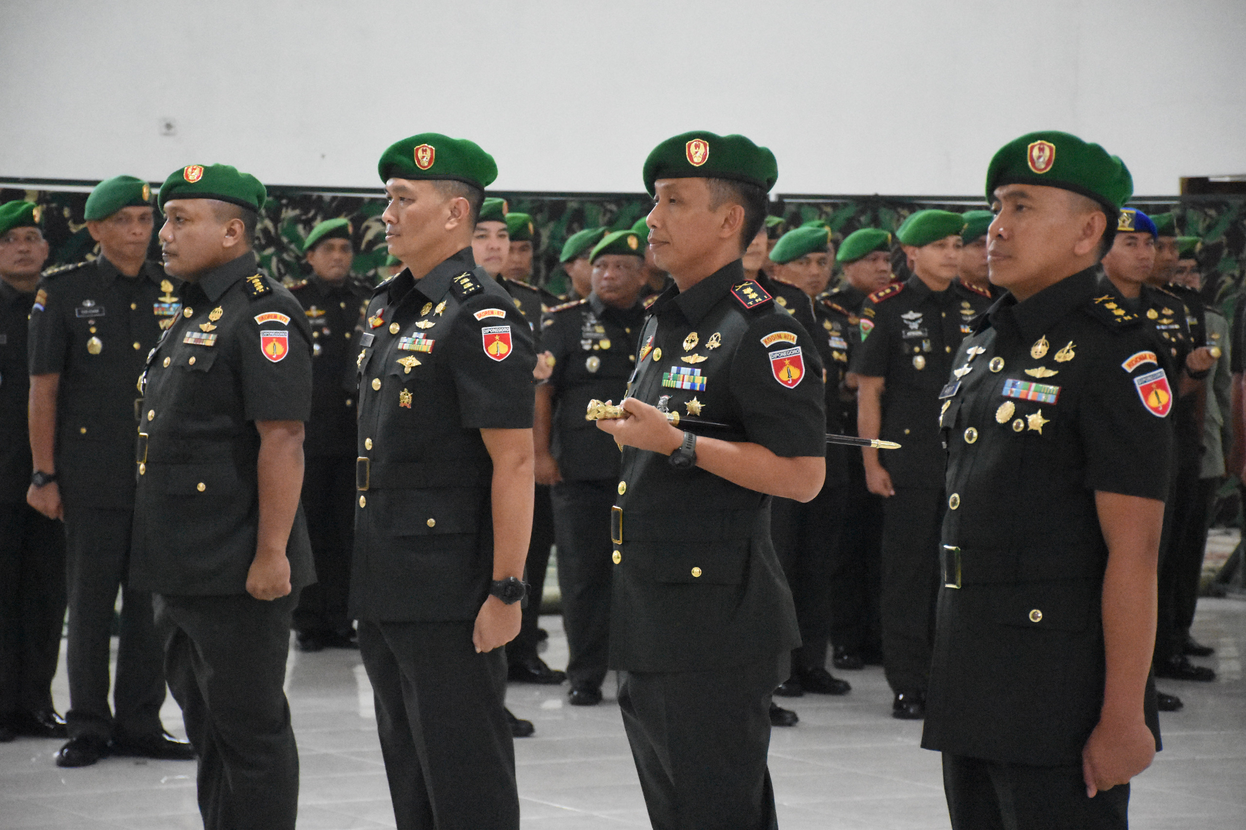 Danrem 072/Pamungkas Pimpin Sertijab Kasiren Korem 072/Pamungkas dan Dandim 0734/Kota Yogyakarta