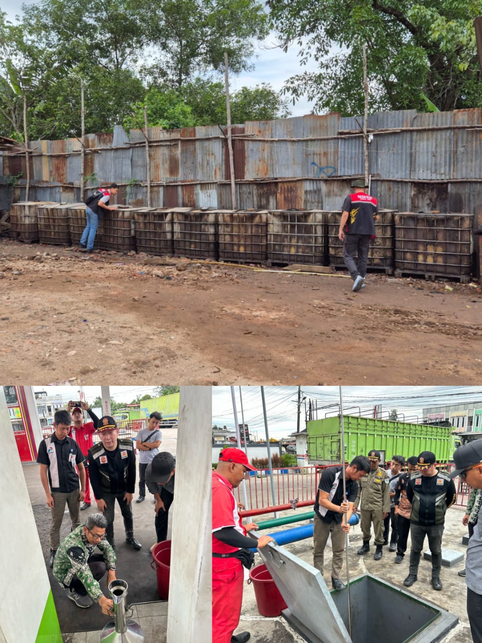 Tim Unit Tipidter Satreskrim Polresta Jambi Lakukan Pengecekan Gudang Diduga Penimbunan BBM Ilegal Dan Di SPBU Kota Jambi
