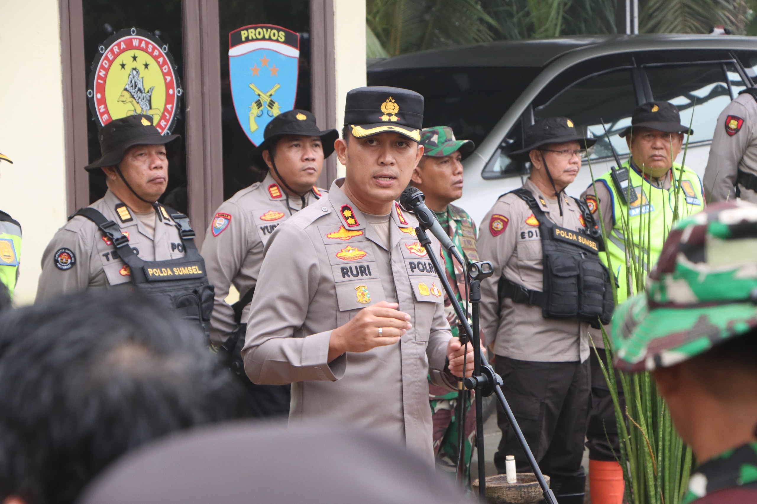 Dengan Humanis, Polres Banyuasin Amankan Proyek Strategis Nasional