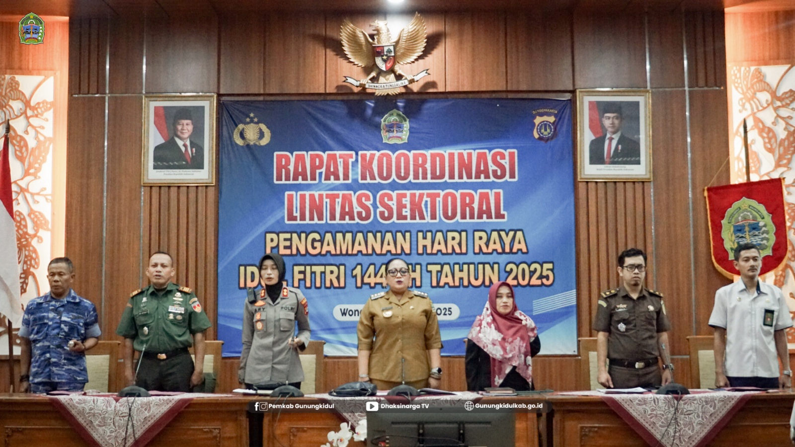 Polres Gunungkidul melaksanakan rapat Koordinasi Lintas Sektoral