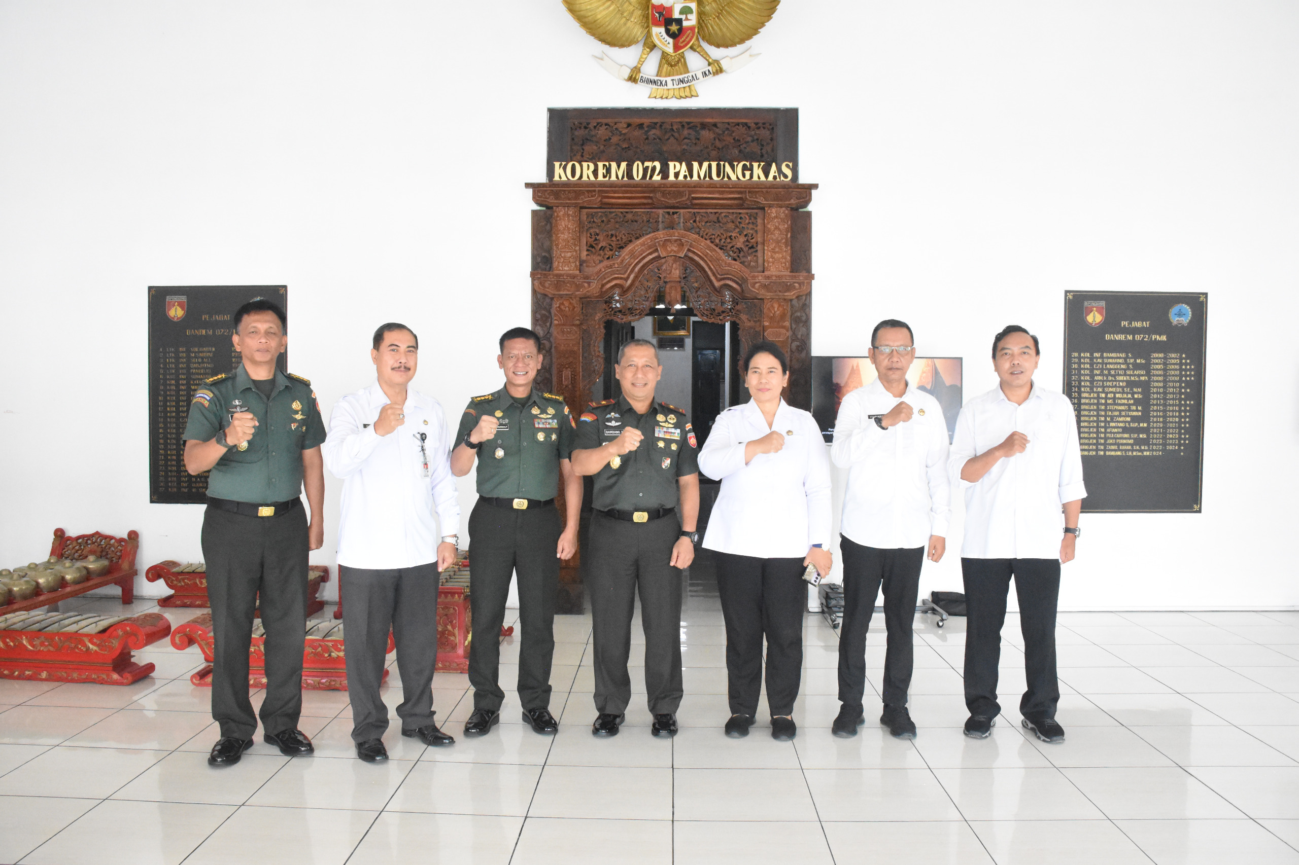 Danrem 072/Pamungkas Terima Audiensi Kepala Kantor Wilayah Ditjen Imigrasi DIY