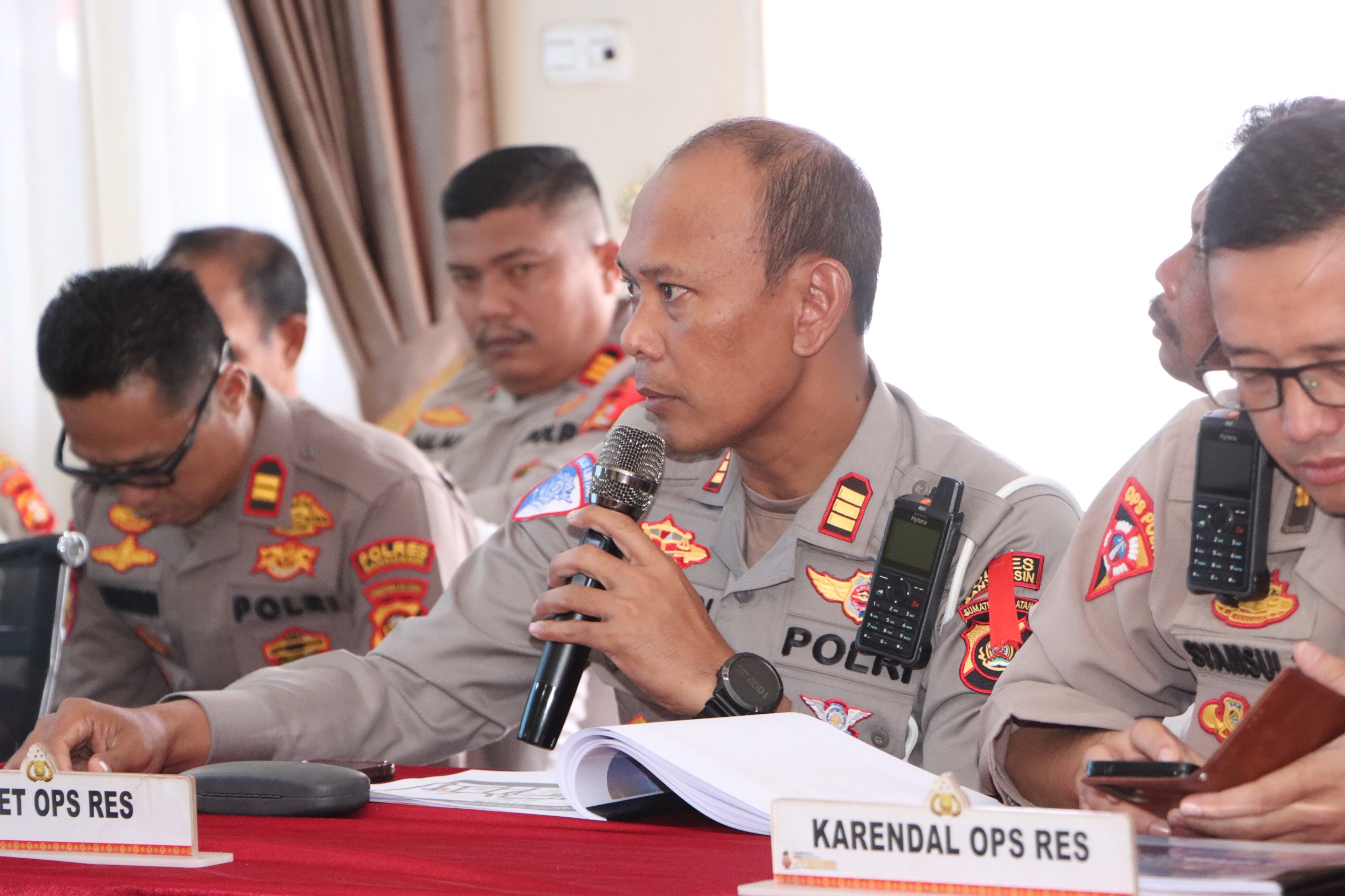 Pastikan Pengamanan Hari Raya Idul Fitri 1446 H, Polres Banyuasin Menggelar Rakor Linsek