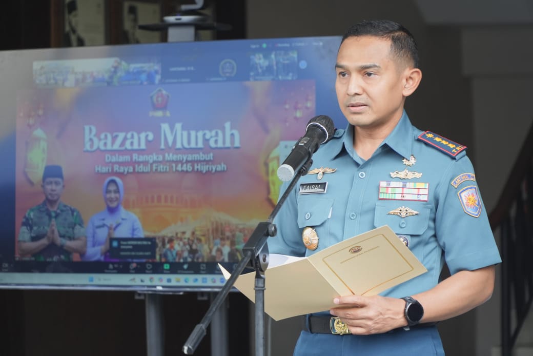 Lanal Palembang Berpartisipasi Aktif dalam Bazar Ramadan 1446H TNI Tahun 2025