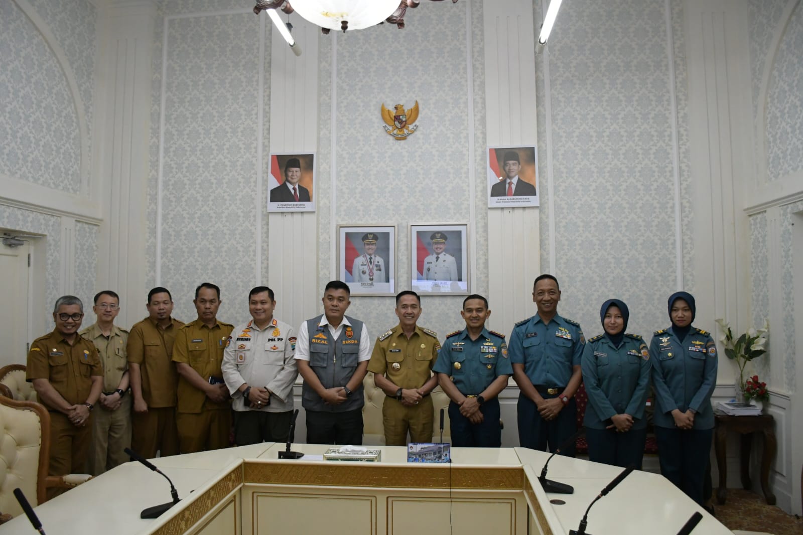 Jelang Hari Raya Idul Fitri, Danlanal Palembang dan Walikota Palembang Perkuat Sinergitas Keamanan Maritim Kota Palembang