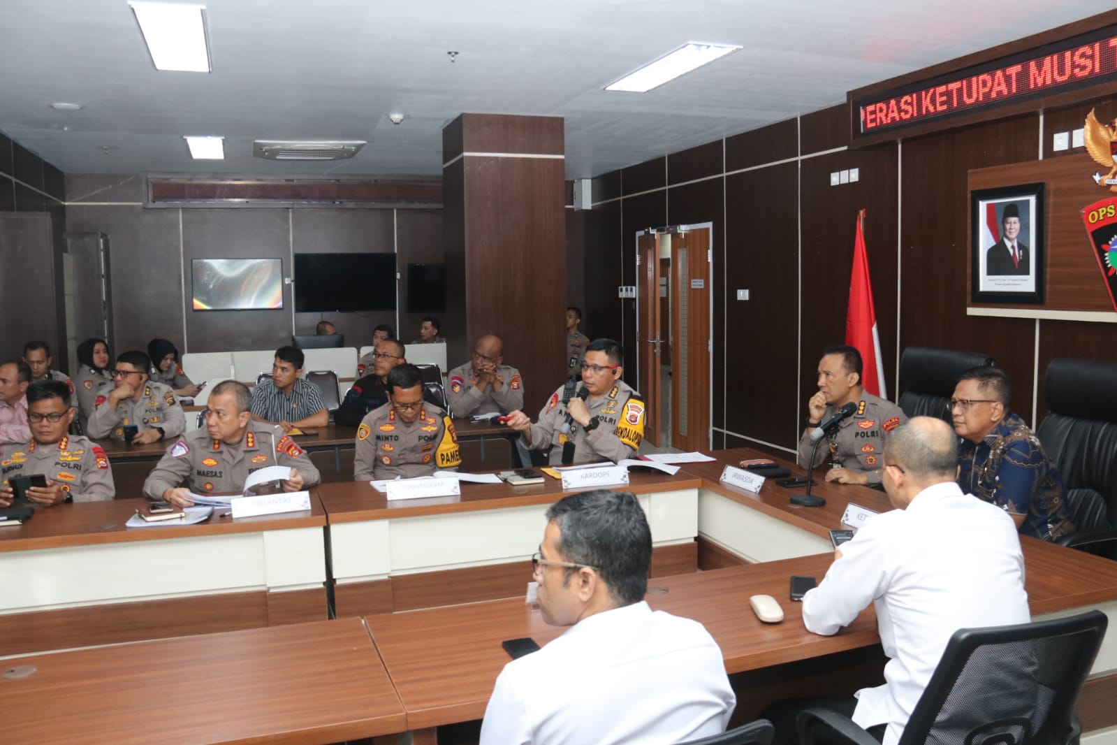Asistensi Kompolnas RI dalam rangka operasi Ketupat Musi 2025 menjelang hari raya idul Fitri 1446 Hijriah jajaran Polda Sumsel