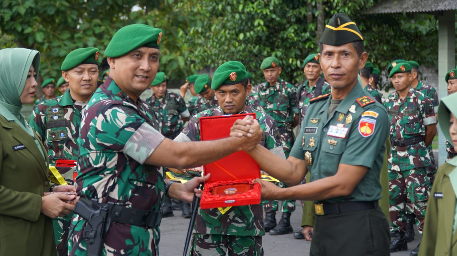 Dandim 0730/Gunungkidul Pimpin Pelepasan Purna Tugas Komandan Koramil.