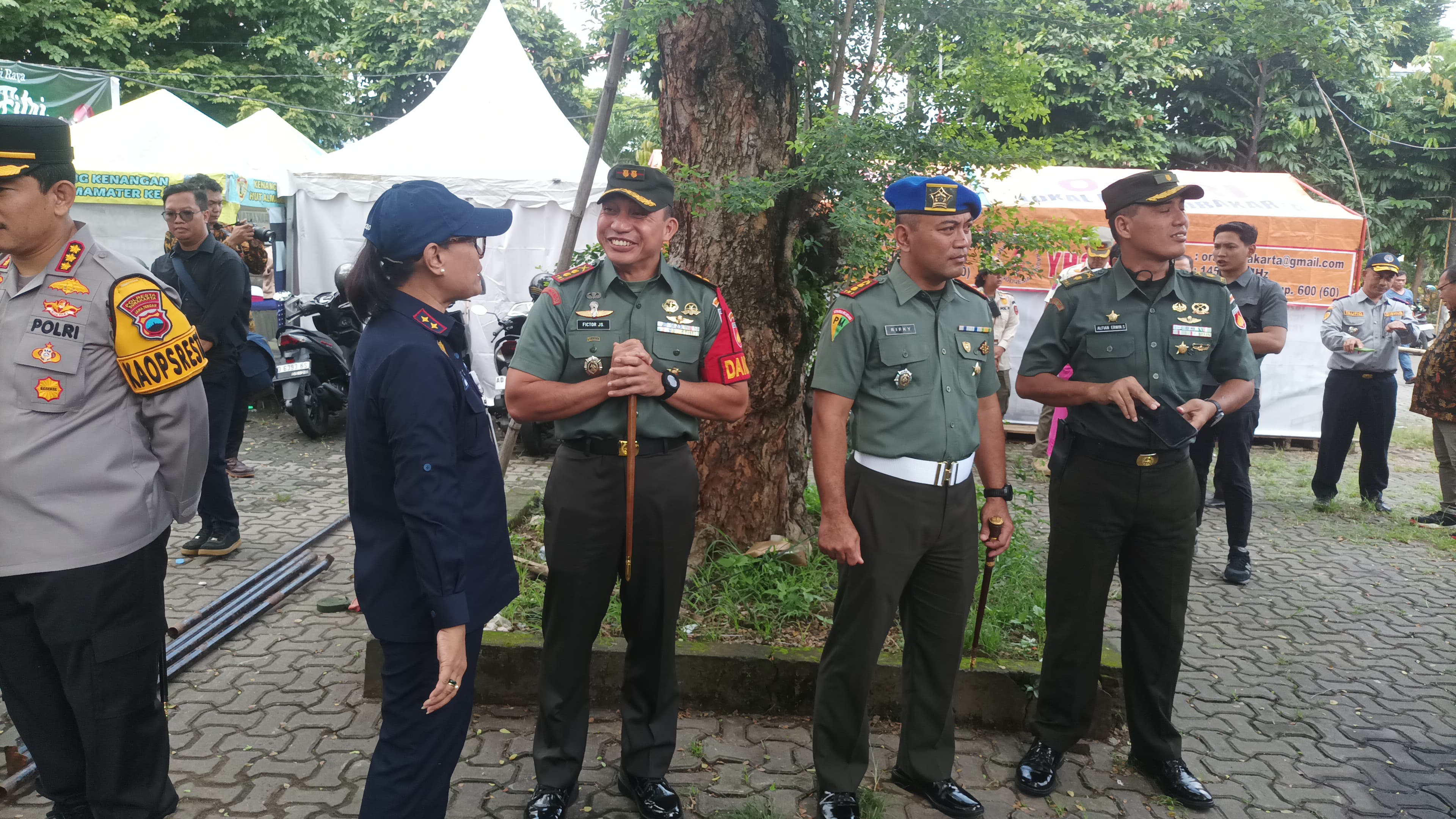Pastikan Kesiapan Pos Pengamanan Lebaran, Dandim 0735/Surakarta Bersama Forkopimda Melaksanakan Pemantauan Posko Idul Fitri 1446 H