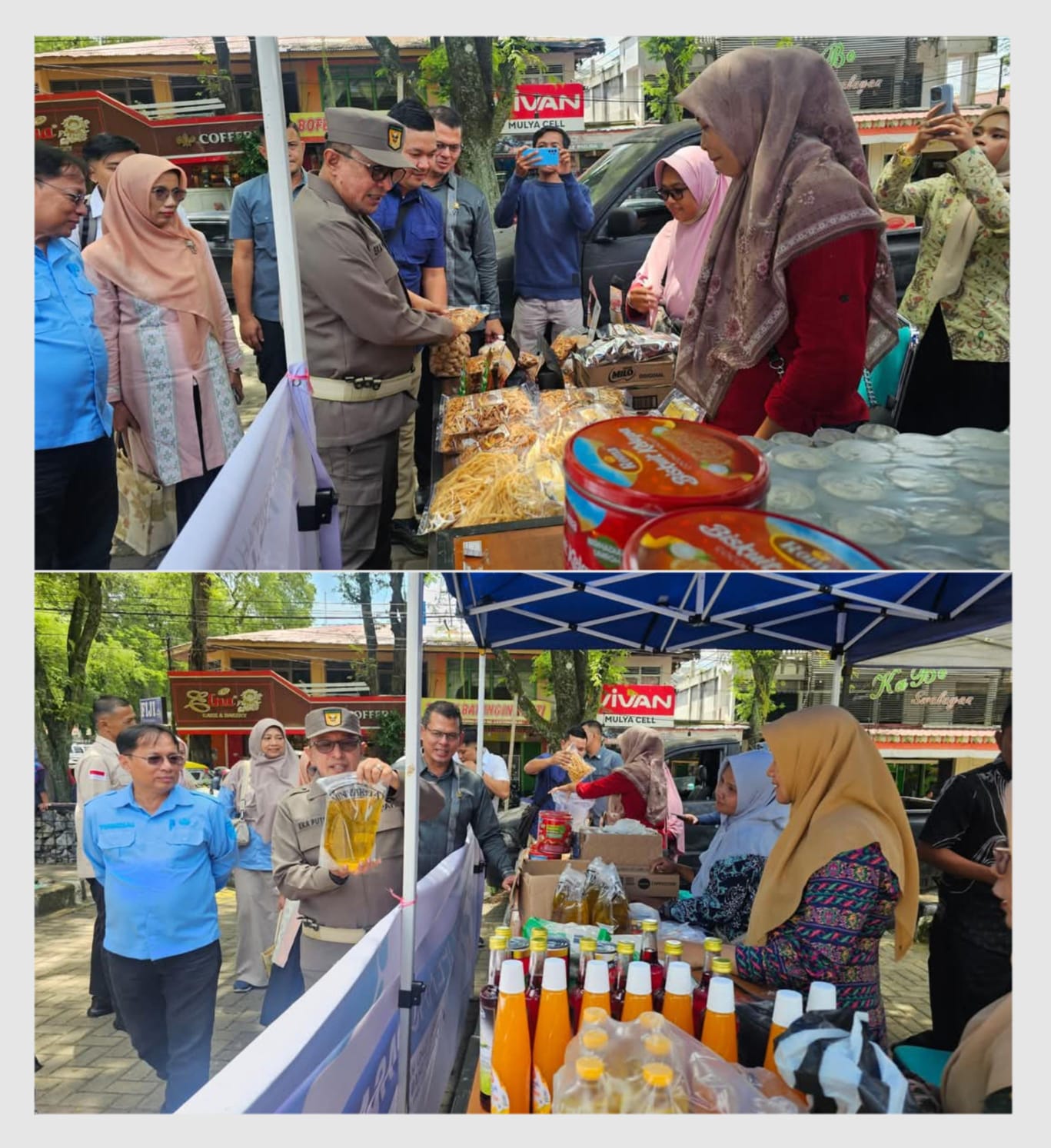 Bupati Eka Putra Kunjungi Pasar Murah ” Harga Relatif Stabil “