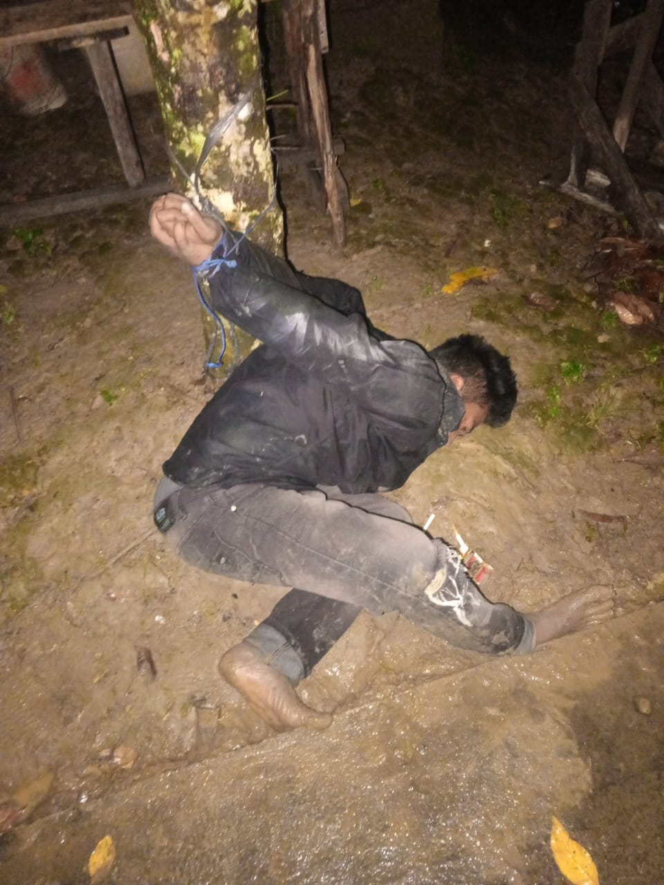 Polisi RW dan Personel Sat Samapta Amankan Terduga Pelaku 3C di Kec. SU II Palembang