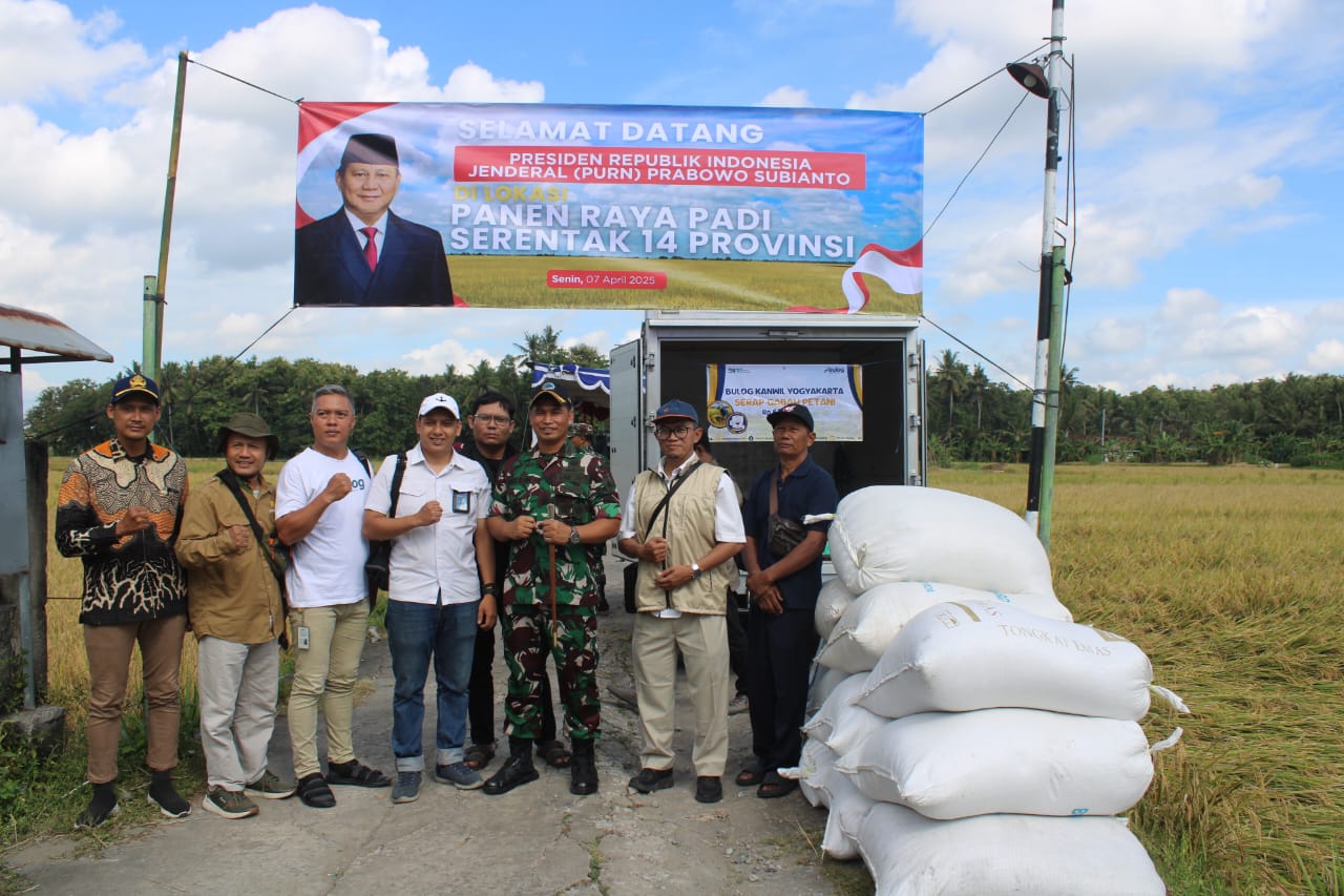 Letkol Inf Muhidin Hadiri Panen Raya Padi Serentak Bersama Presiden Prabowo Secara Virtual
