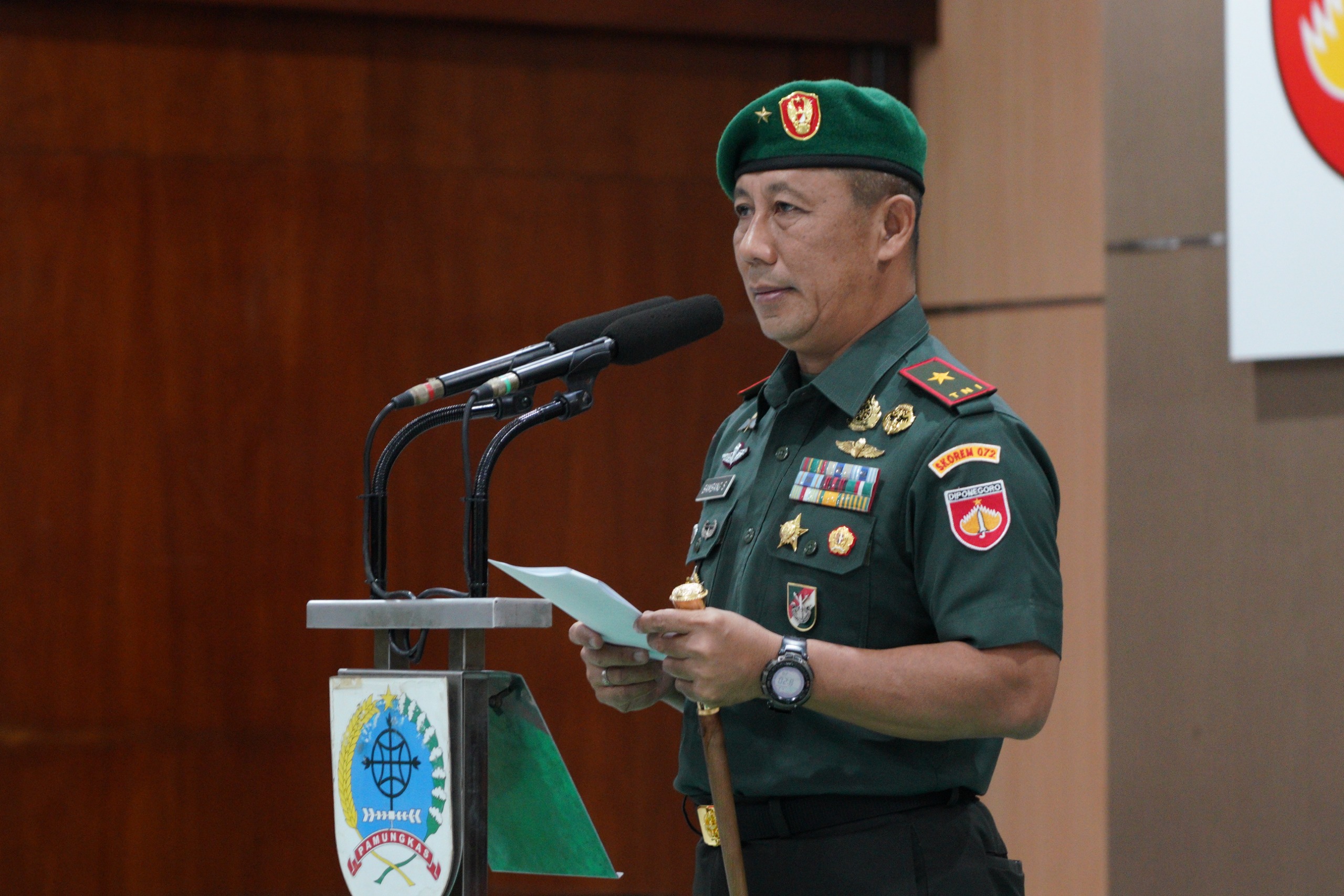 Danrem 072/Pamungkas Pimpin Laporan Korps Kenaikan Pangkat Periode 1 April 2025
