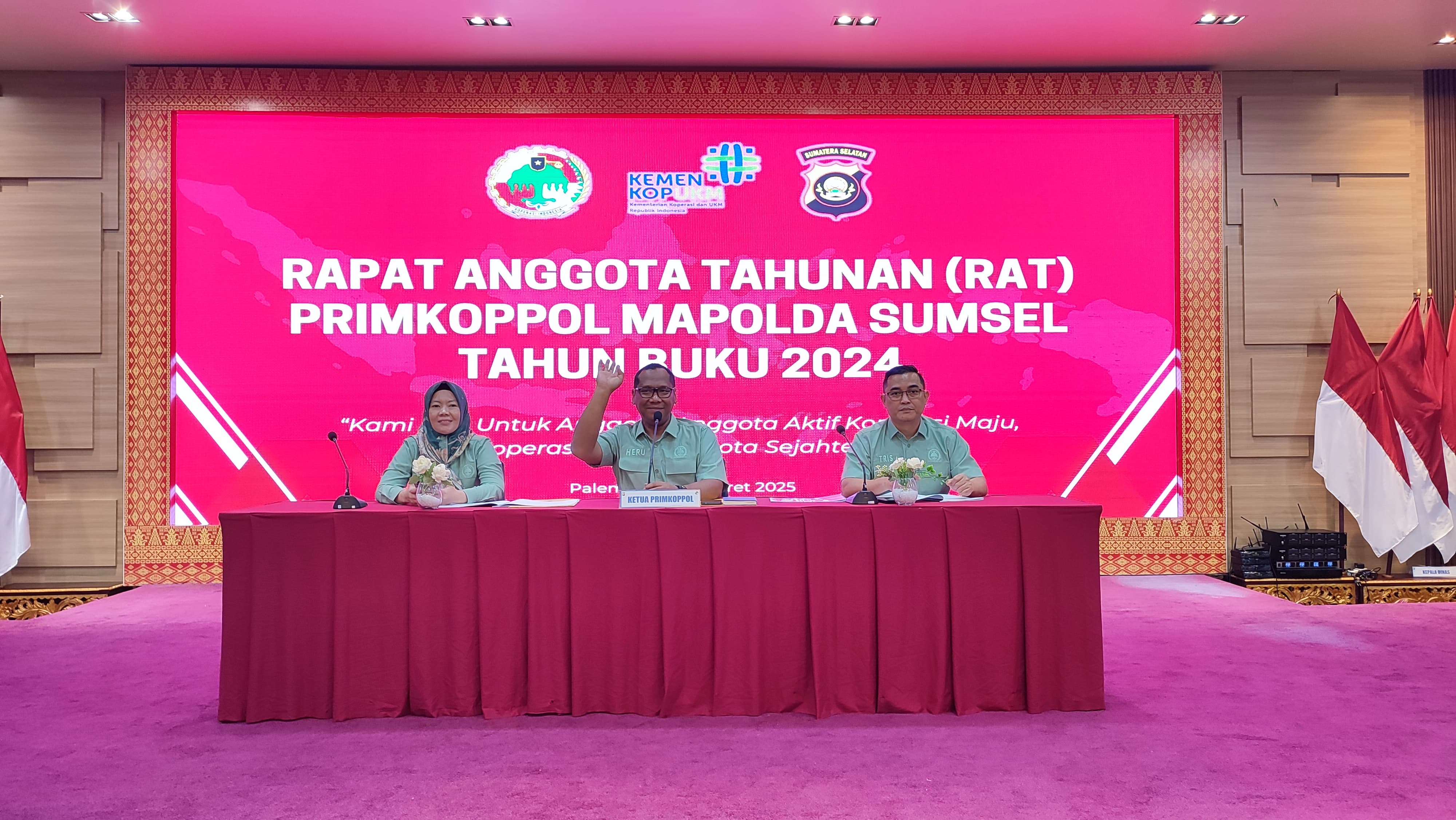 Kapolda Sumsel Buka Rapat Anggota Tahunan (RAT) Tahun 2025 Untuk Tahun Buku 2024 Primkoppol Mapolda Sumsel