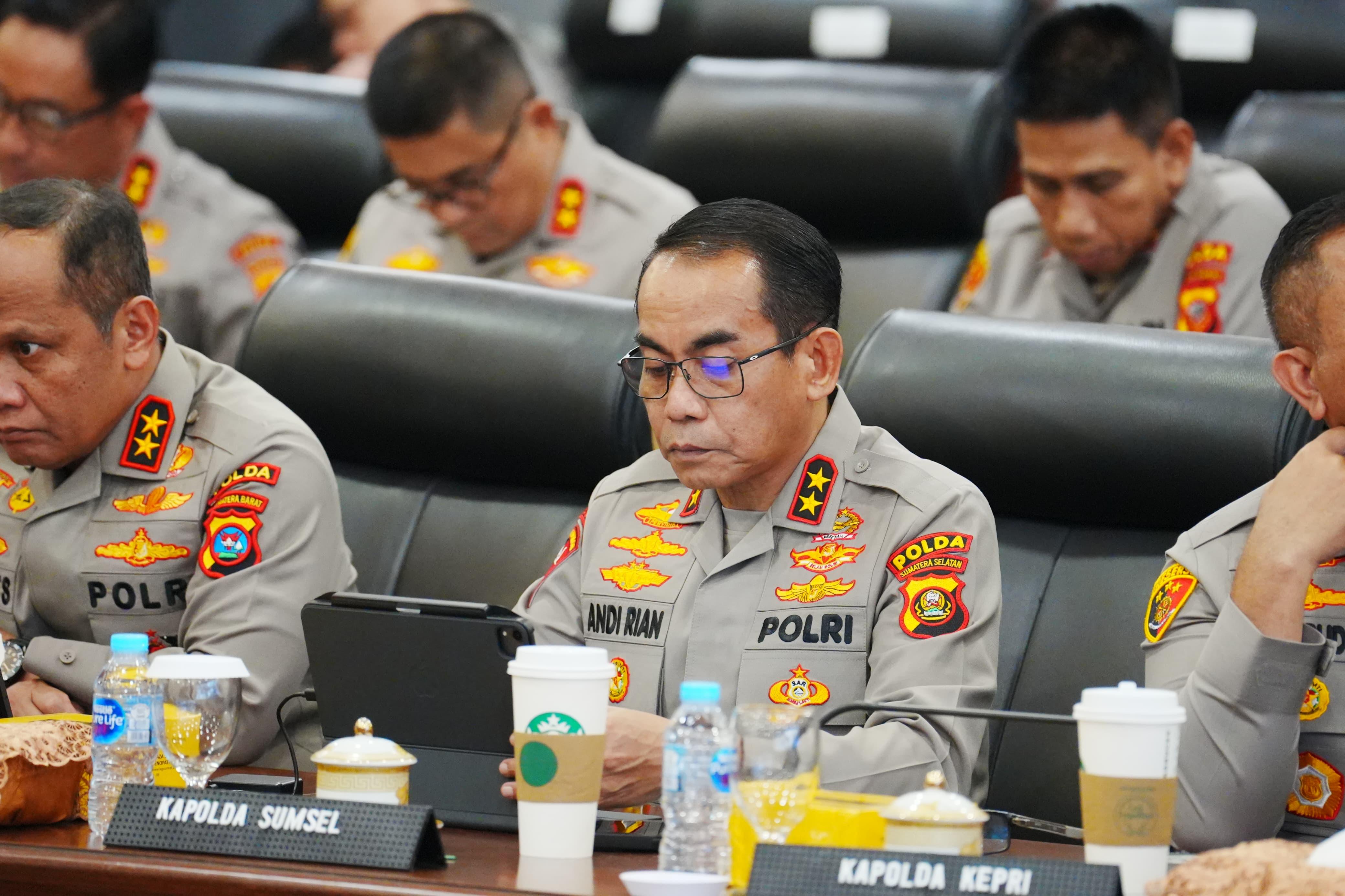 Arahan Kapolri kepada jajaran dihadiri para Kapolda se-Indonesia