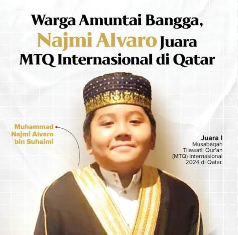 Kemenag Beri Penghargaan Qari Cilik Asal Kalteng Juara MTQ Internasional di Qatar