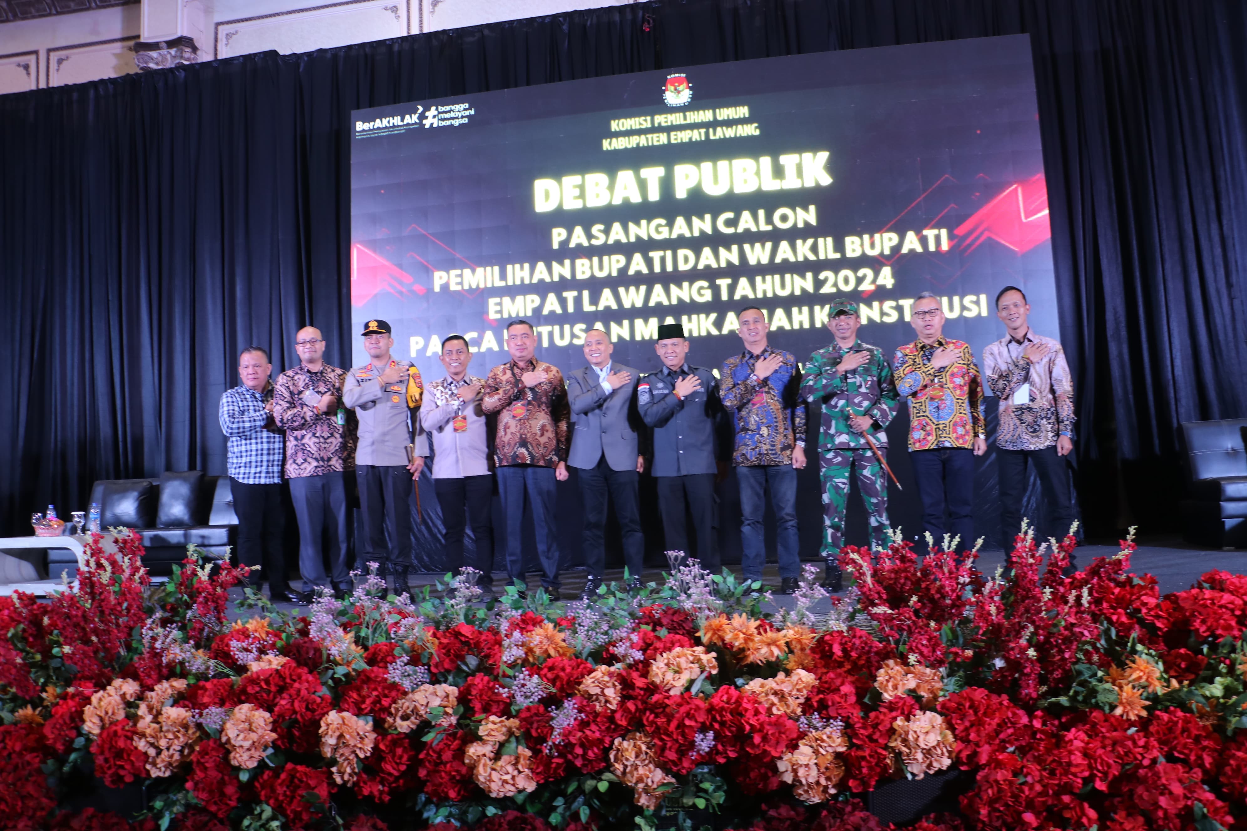 Debat Publik pasangan calon pemilihan Bupati dan Wakil Bupati Empat Lawang 2024 Pasca putusan Mahkamah konstitusi (MK)