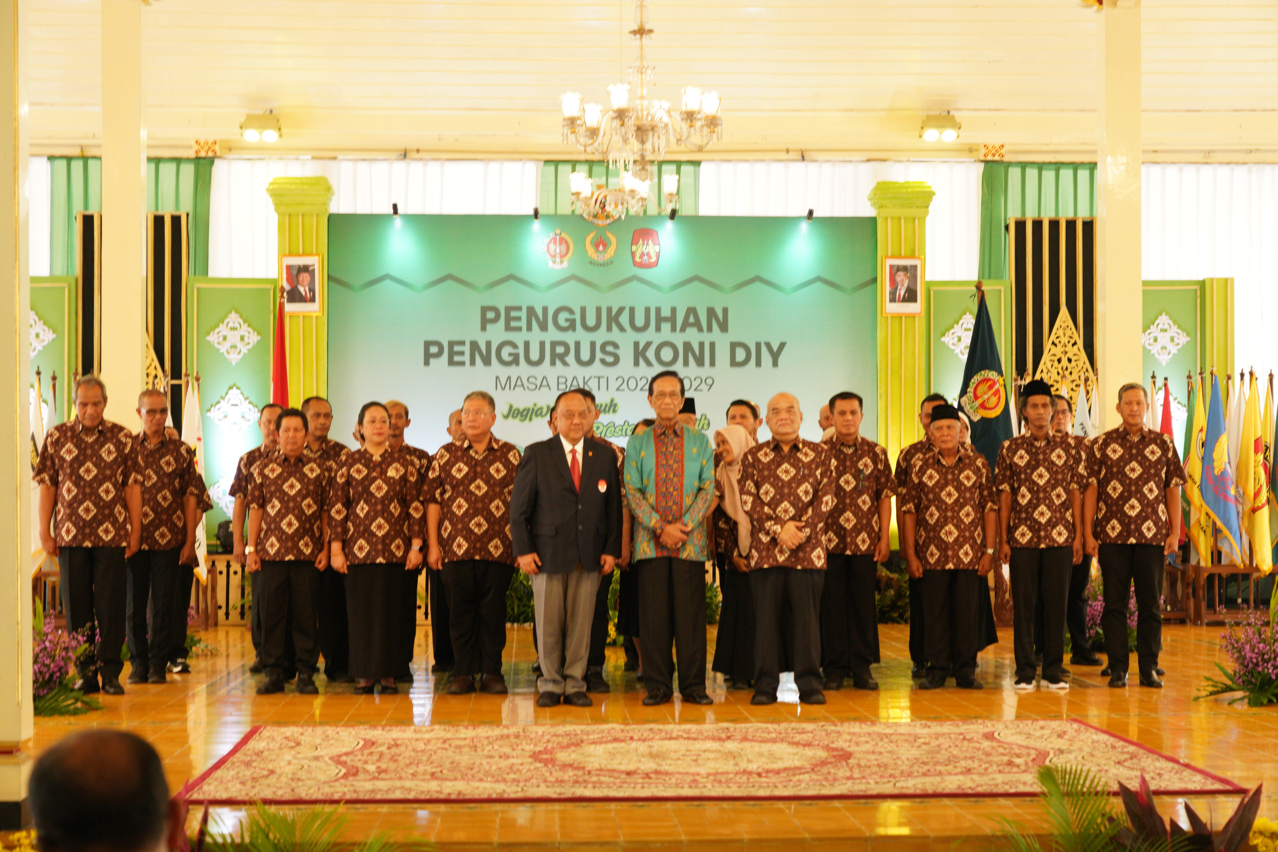 Danrem 072/Pamungkas Hadiri Pengukuhan Pengurus KONI DIY Masa Bakti 2025–2029