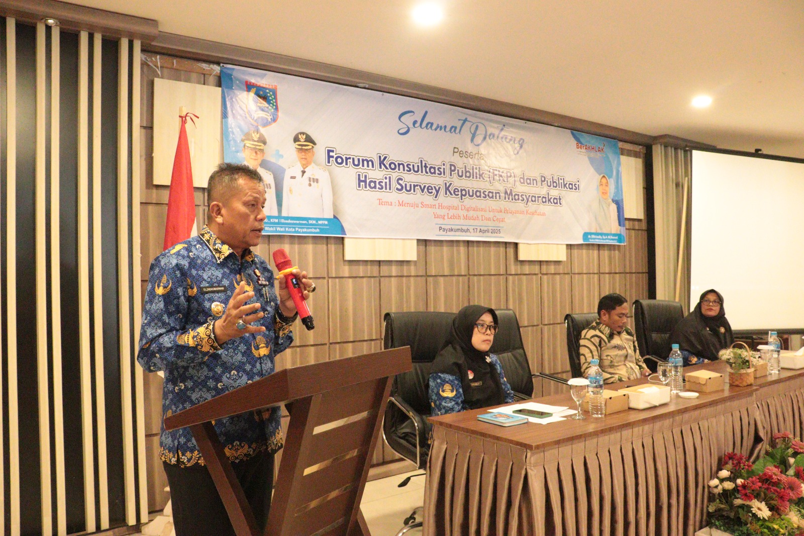 Wakil Walikota Payakumbuh Buka FKP dan Publikasi Survei Kepuasaan  Masyarakat
