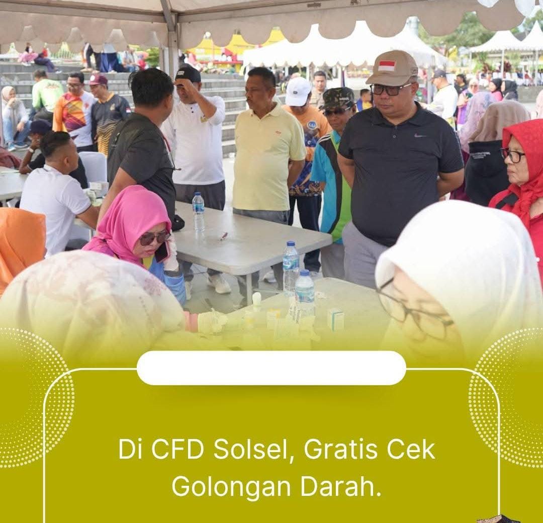 Di CFD Solsel, Gratis Cek Golongan Darah