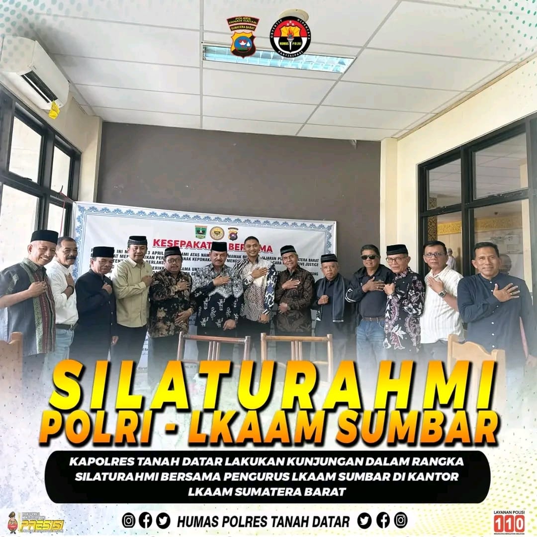 Kunjungan Polres Tanah Datar ke LKAAM Sumbar