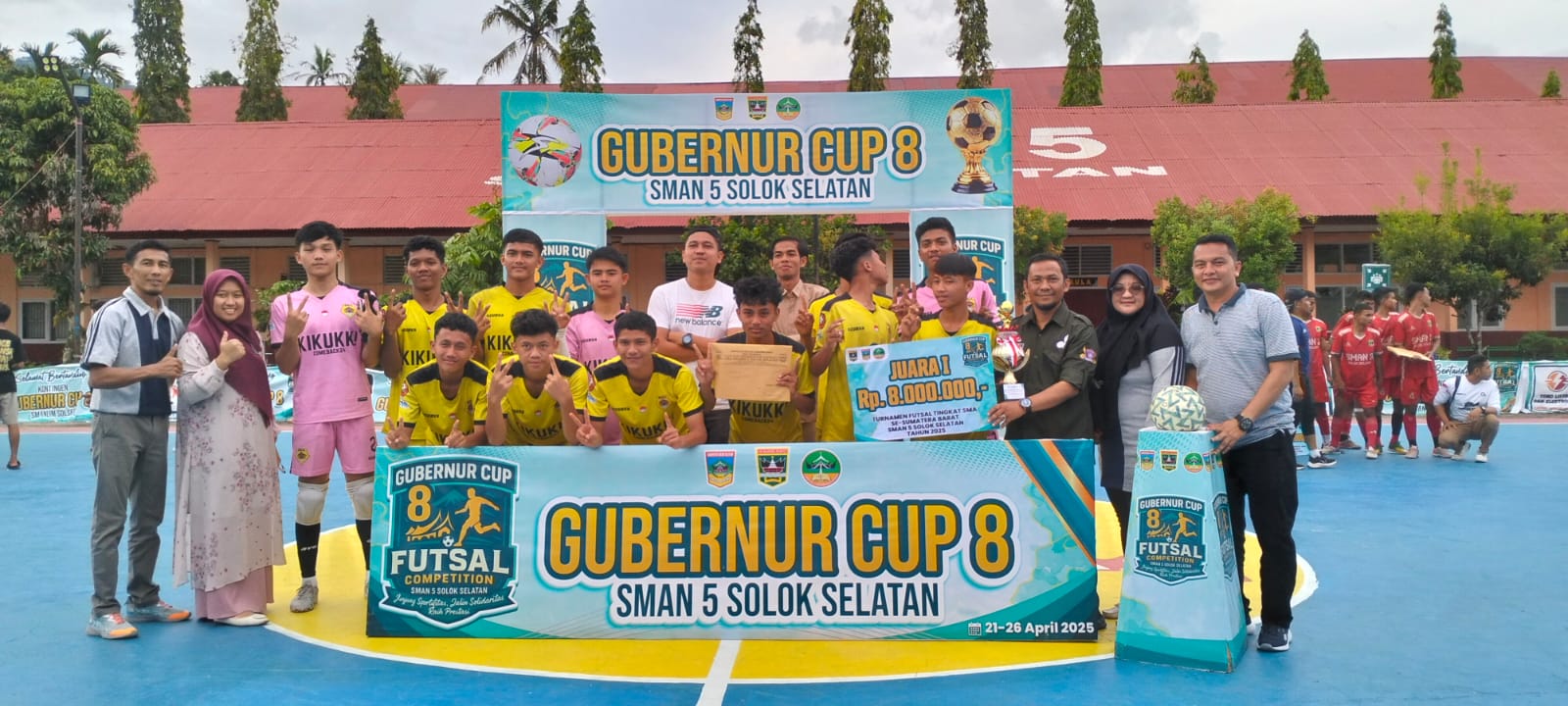 Turnamen Futsal Gubernur CUP ke-8 Resmi Ditutup
