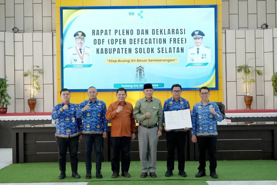Deklarasikan Gerakan “Stop BAB Sembarangan” Demi Wujudkan Hidup Sehat dan Bersih Di Kabupaten Solok Selatan