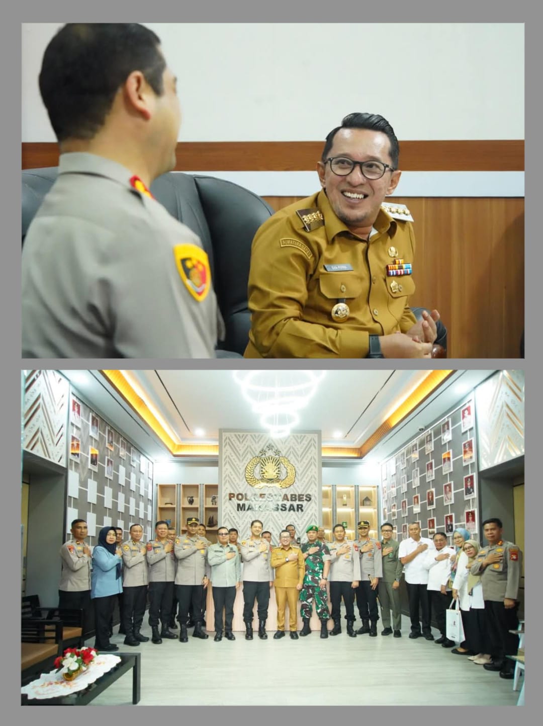 Penanganan Permasalahan Hukum, Bupati Eka Putra dan Rombongan Menyambangi Polrestabes Makassar