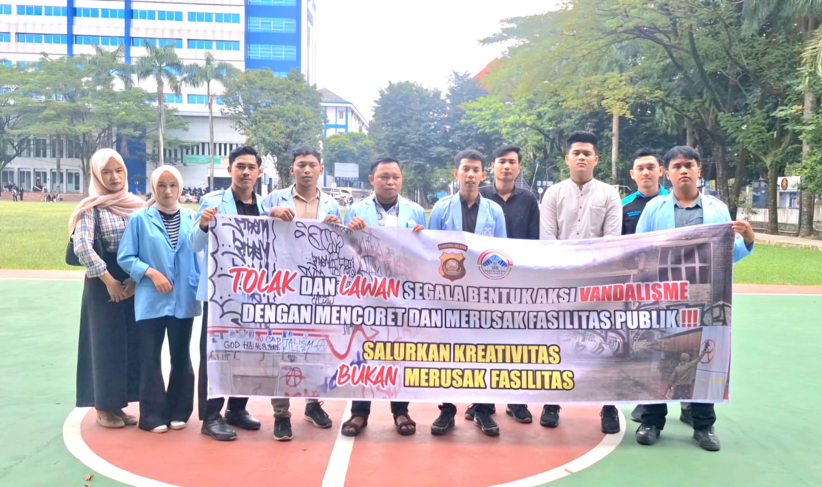 Dema UIN Raden fatah Palembang Siap Mendukung POLRI Tindak Tegas Pelaku Aksi Vandalisme Di Kota Palembang