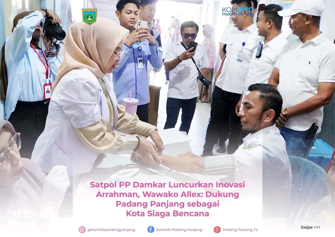 Padang Panjang Luncurkan Arrahman, Wawako Allex Saputra Dukung Kota Siaga Bencana