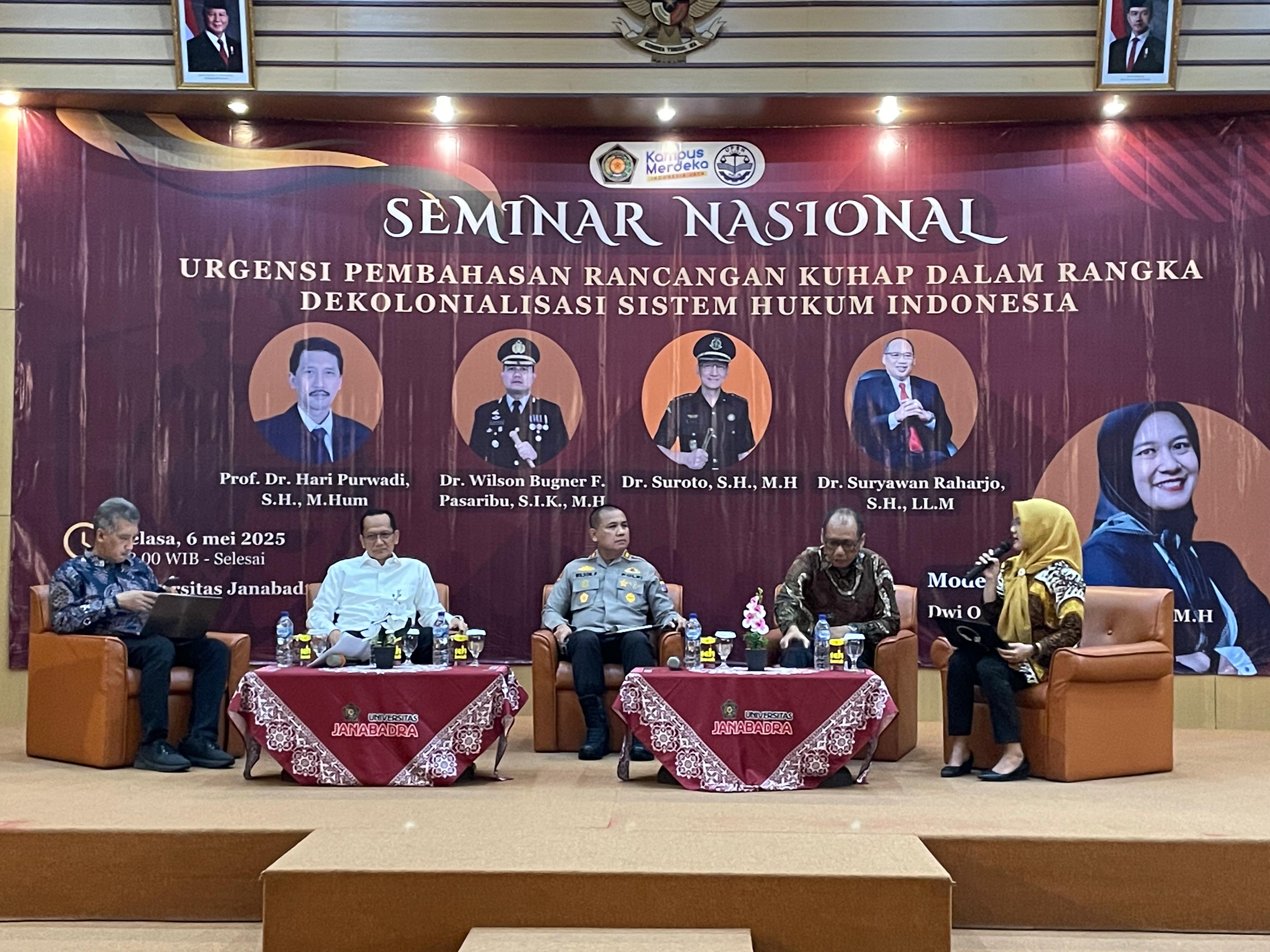 Kapolres Kulonprogo Tegaskan Pentingnya Revisi KUHAP dalam Seminar Nasional di Universitas Janabadra
