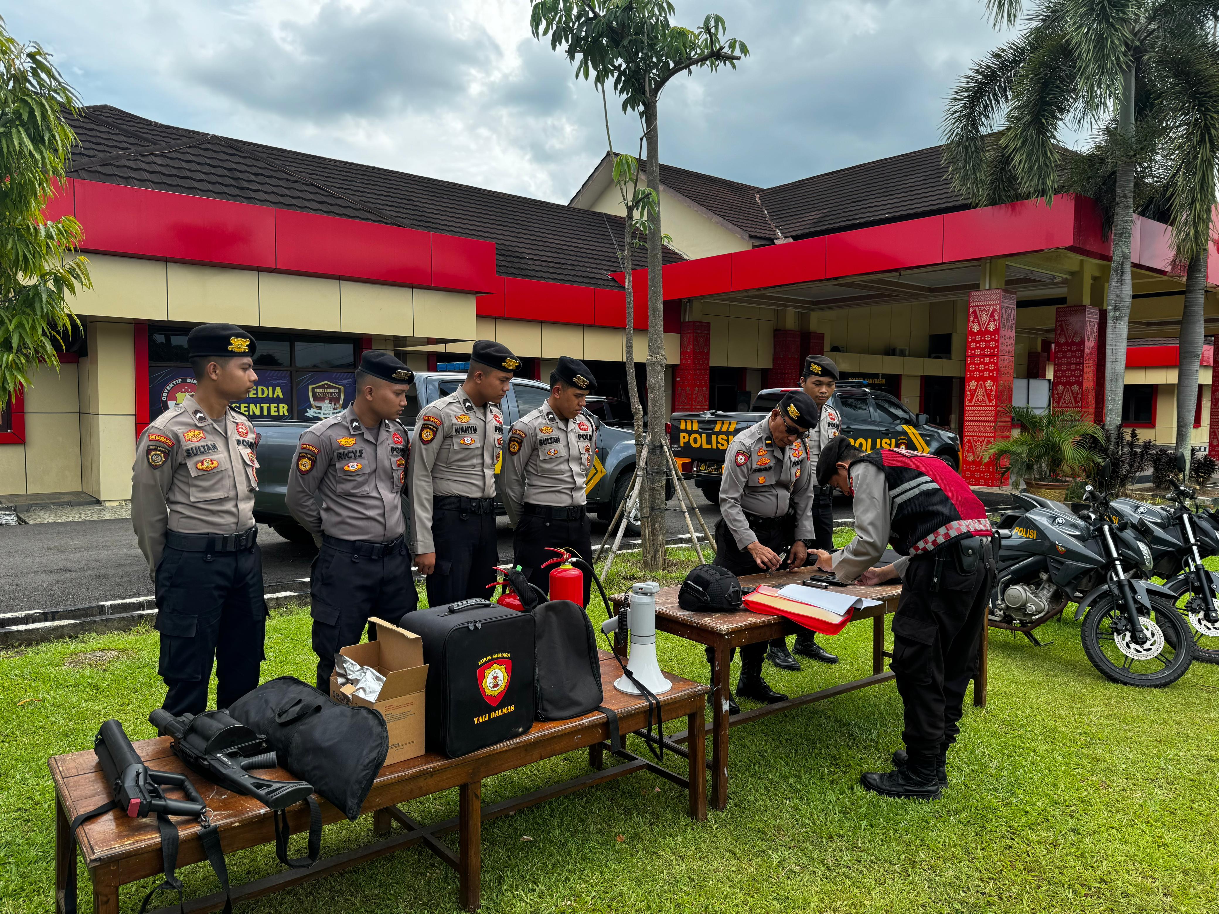 Dit Samapta Polda Sumsel Lakukan Supervisi di Mapolres Banyuasin